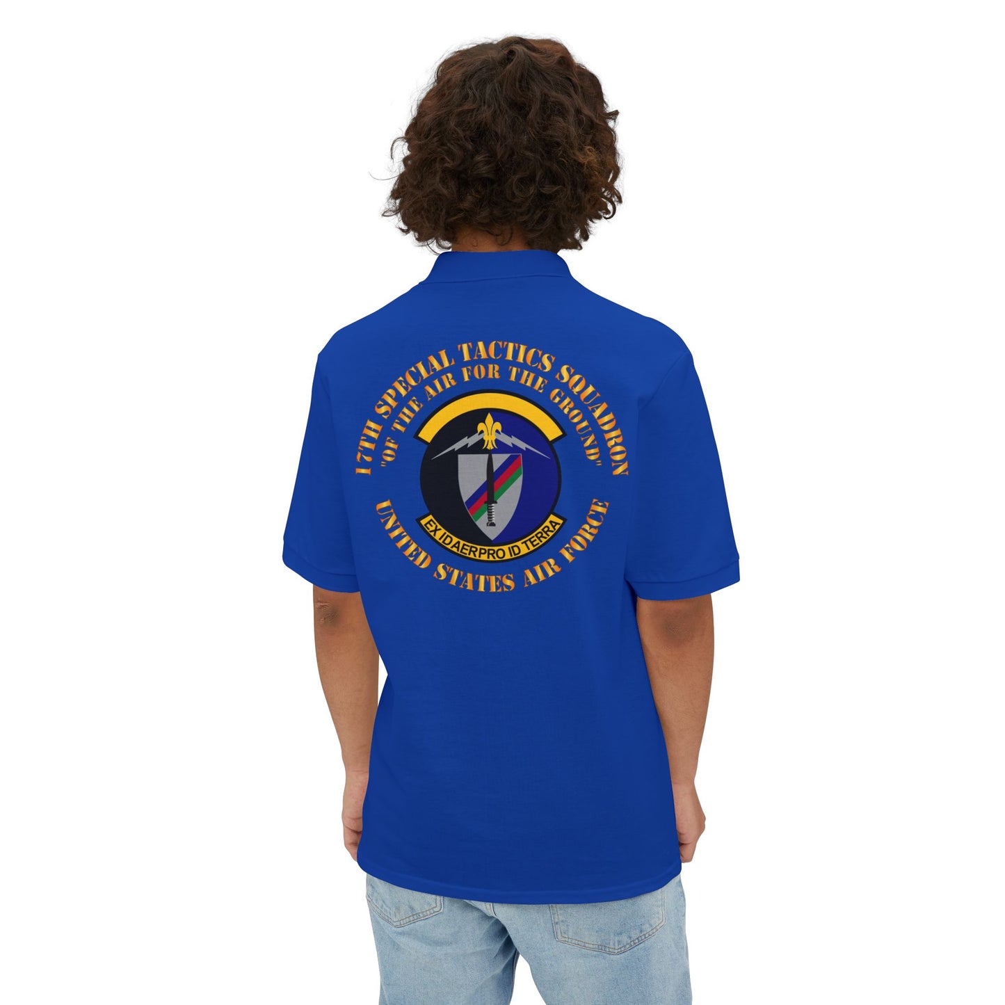 Men's Piqué Polo - USAF - 17th Special Tactics Squadron