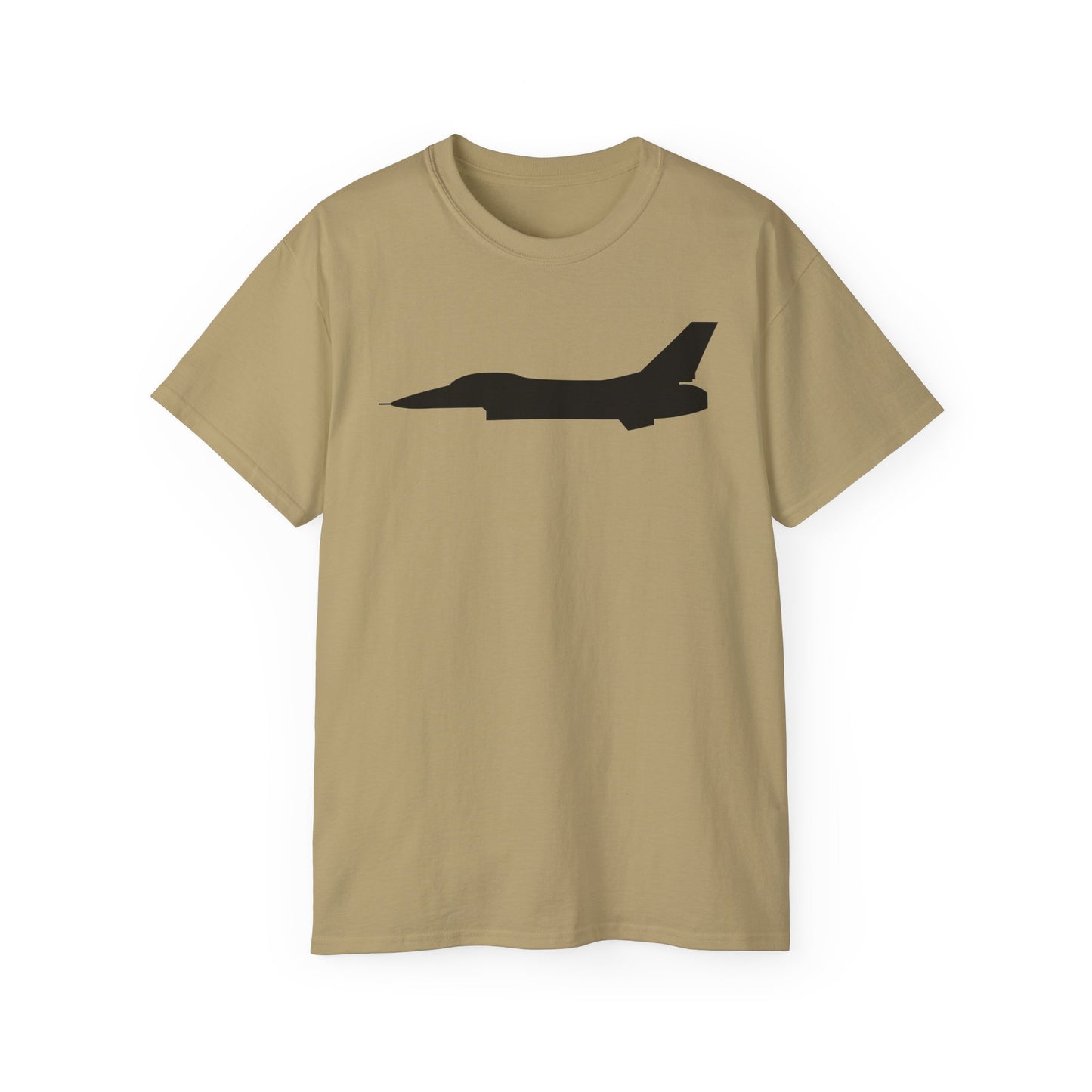 Unisex Ultra Cotton Tee - Aircraft - F-16 - Side - Black - wo Txt X 300