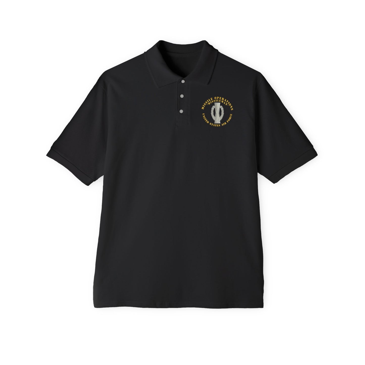 Men's Piqué Polo - USAF - Missile Operations - Missileman - Basic