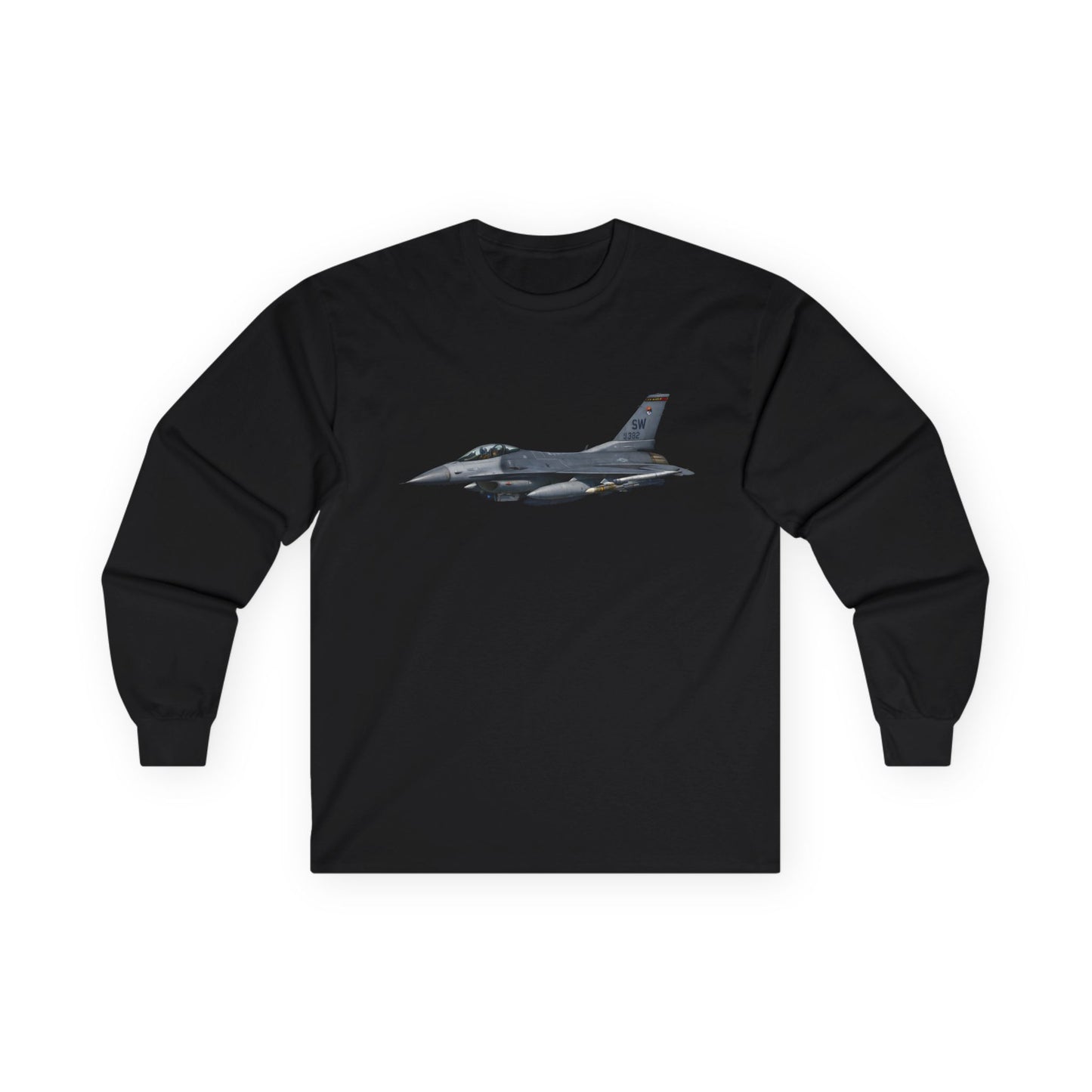 Unisex Ultra Cotton Long Sleeve Tee - USAF - F-16 Fighting Falcon wo txt X 300