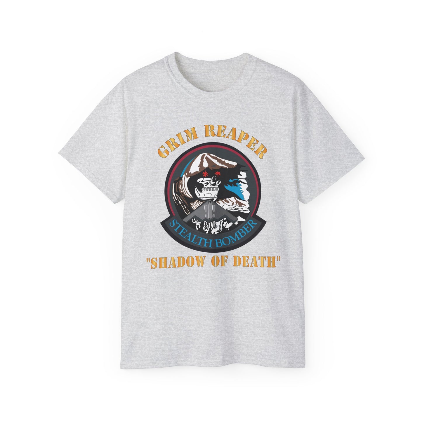 Unisex Ultra Cotton Tee - USAF - B2 - Grim Reaper - Stealth Bomber X 300