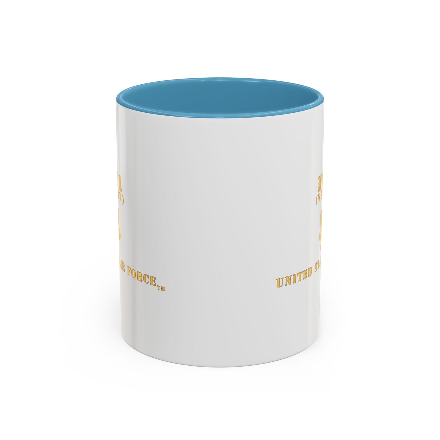 Accent Coffee Mug (11oz & 15oz) - USAF - Major - MAJ - Veteran X 300