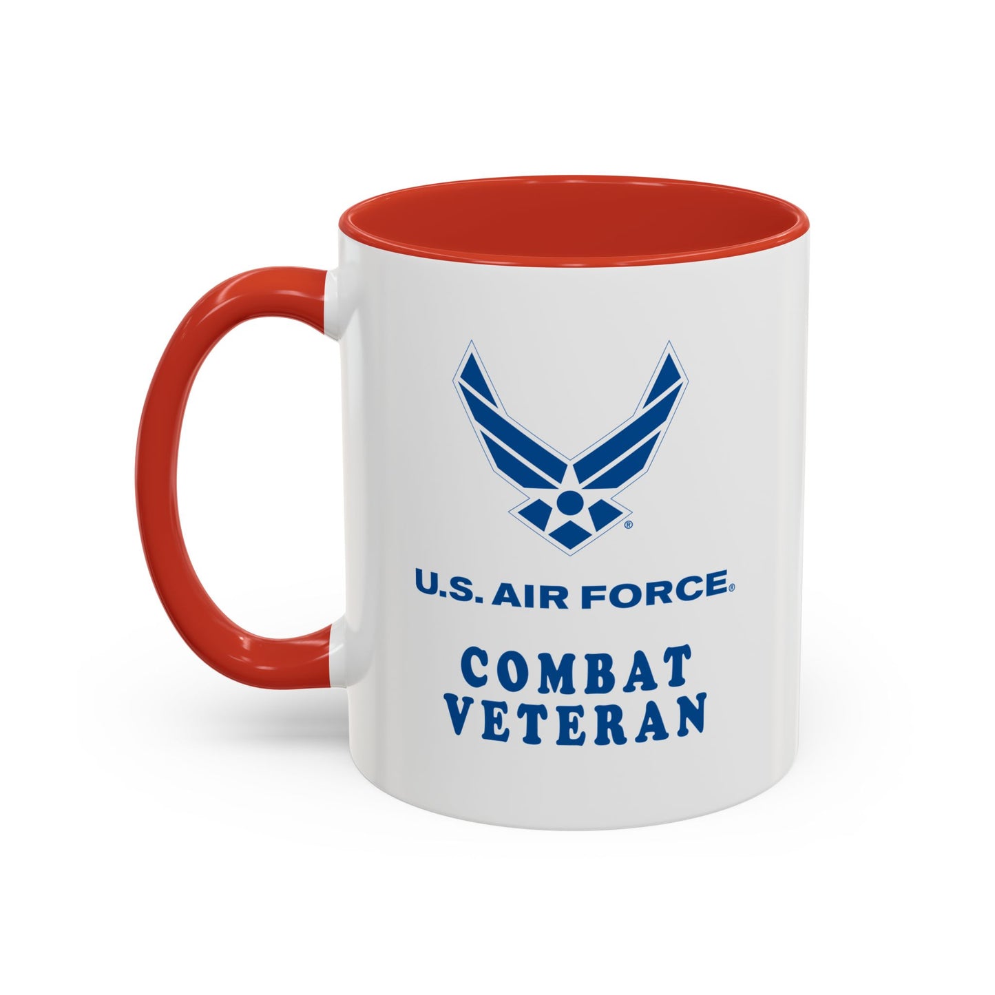 Accent Coffee Mug (11oz & 15oz) - USAF - Air Force - Combat Veteran X 300