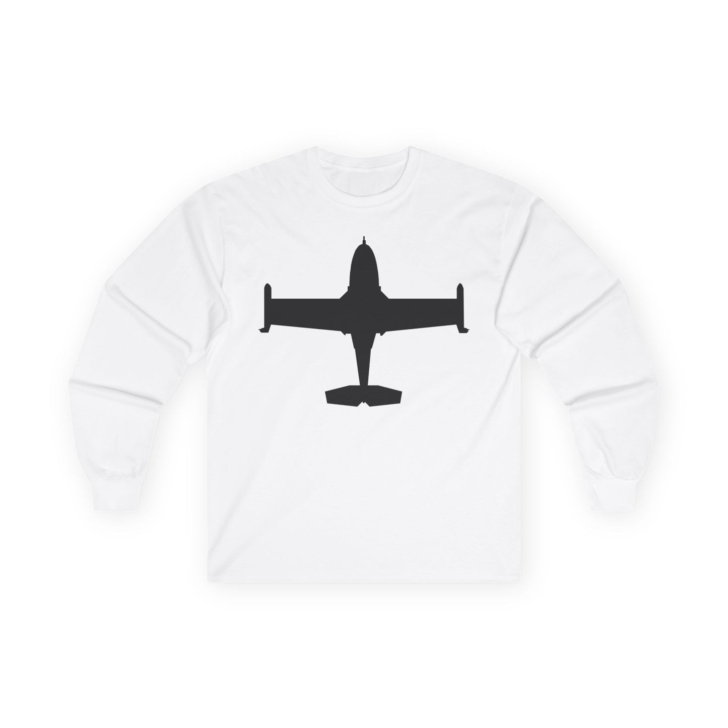 Unisex Ultra Cotton Long Sleeve Tee - Aircraft - A-37-Trainer - Top - Silhouette X 300