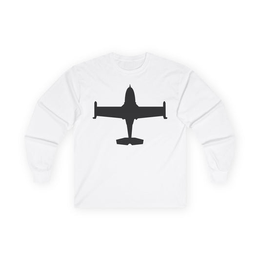 Unisex Ultra Cotton Long Sleeve Tee - Aircraft - A-37-Trainer - Top - Silhouette X 300