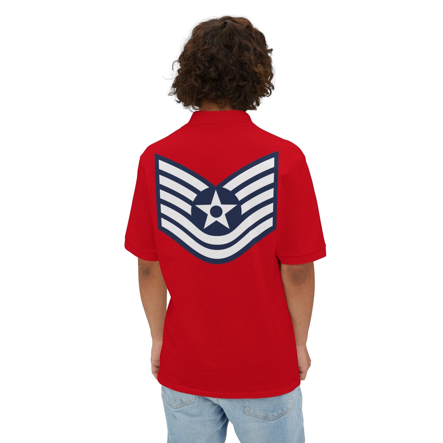 Men's Piqué Polo - USAF - Technical Sergeant (E6) - 2020