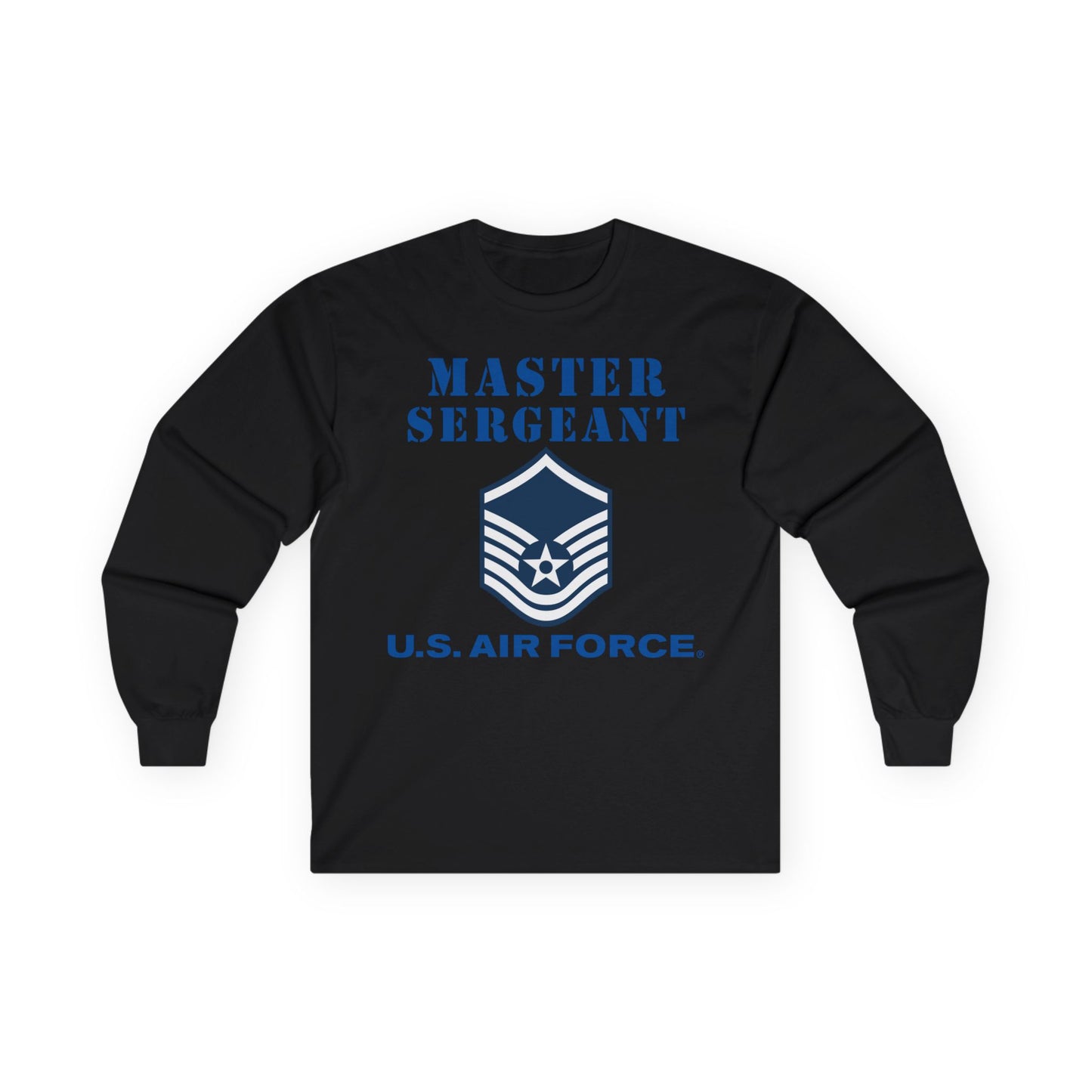 Unisex Ultra Cotton Long Sleeve Tee - USAF - Master Sergeant (E7a) - 2020 - US Air Force w Text X 300