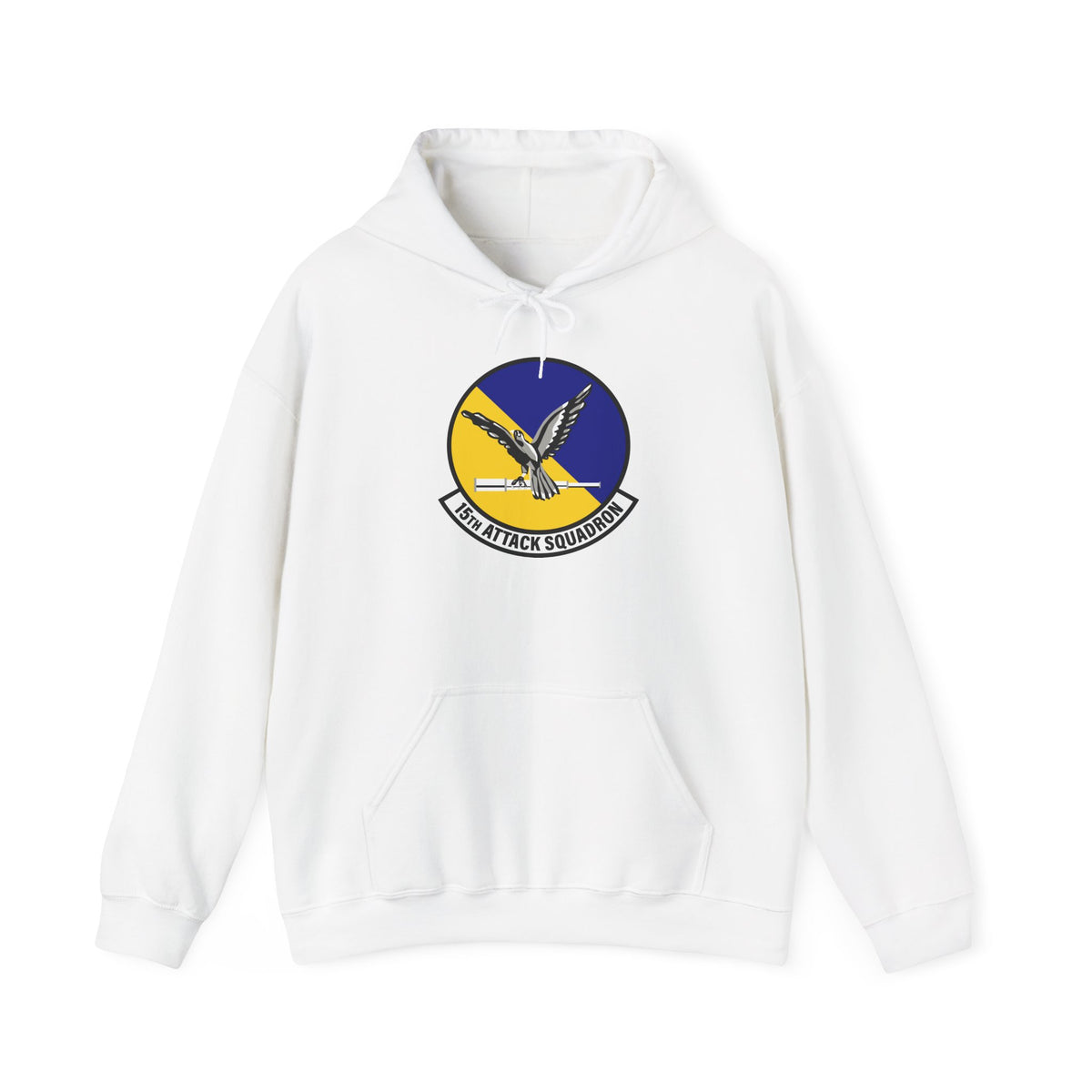 Unisex Heavy Blend Hooded Sweatshirt - USAF - 15th Attack Squadron wo txt
