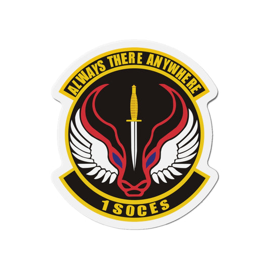 Die-Cut Magnet - USAF - 1st Special Operations Civil Engineer Sq wo txt