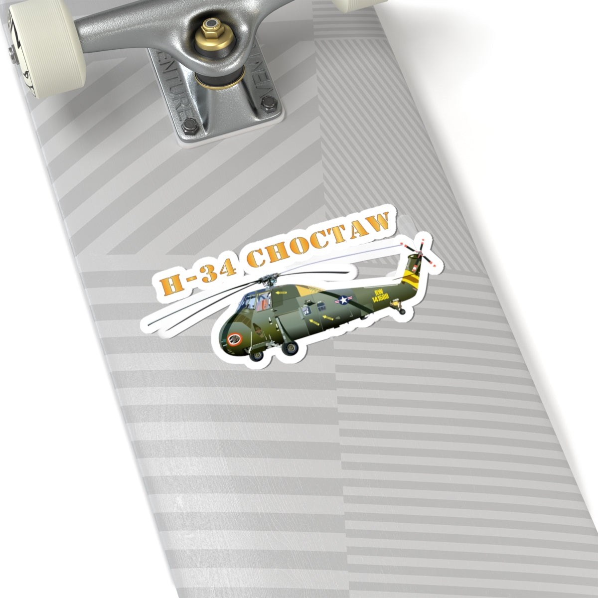 Kiss-Cut Stickers - H-34 Choctaw with Txt X 300