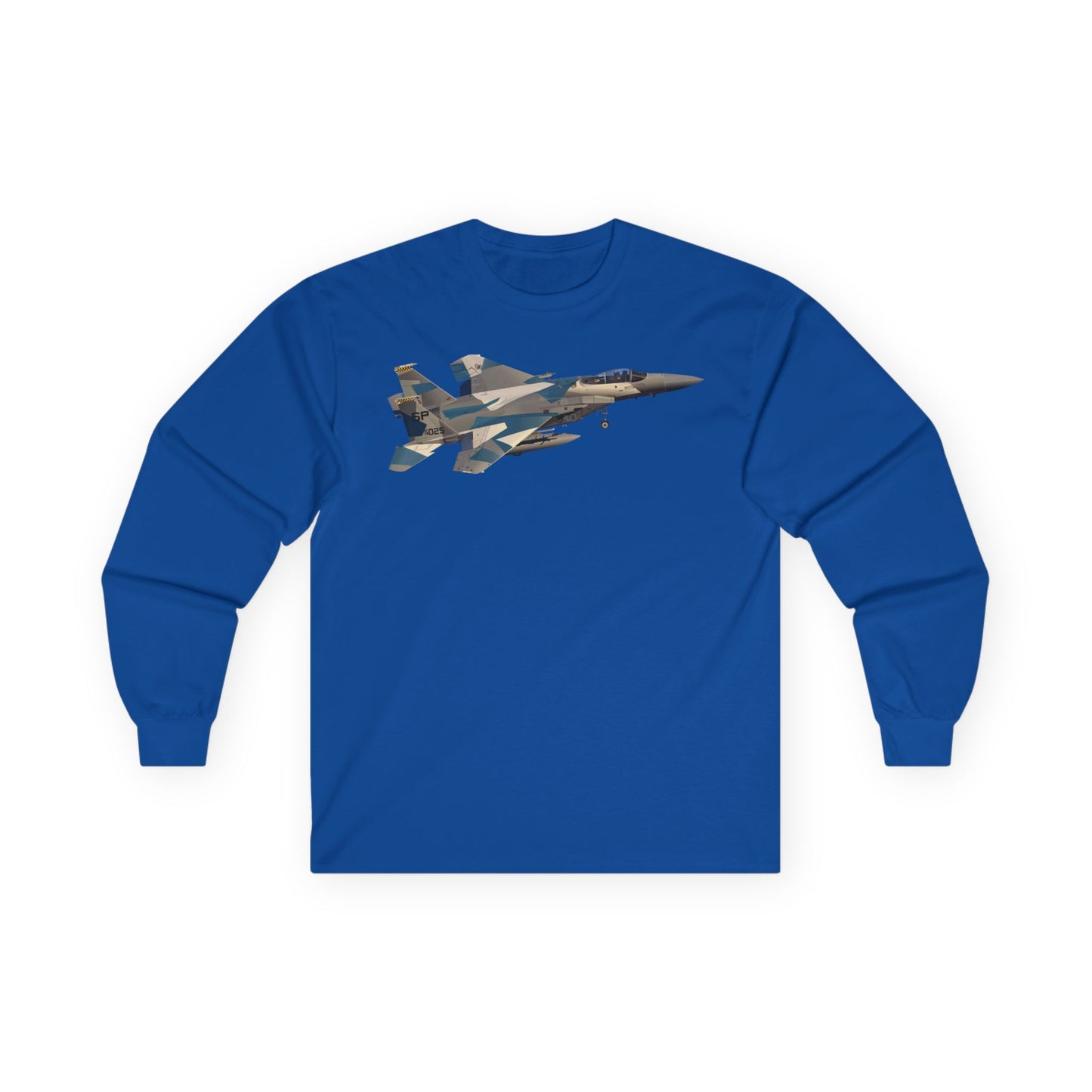 Unisex Ultra Cotton Long Sleeve Tee - USAF - F15 Eagle wo txt