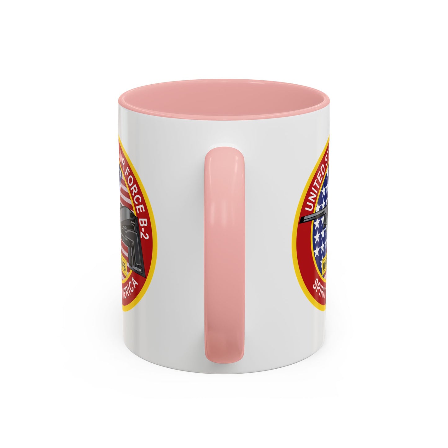 Accent Coffee Mug (11oz & 15oz) - USAF - B2 - Spirit - Stealth Bomber wo Txt