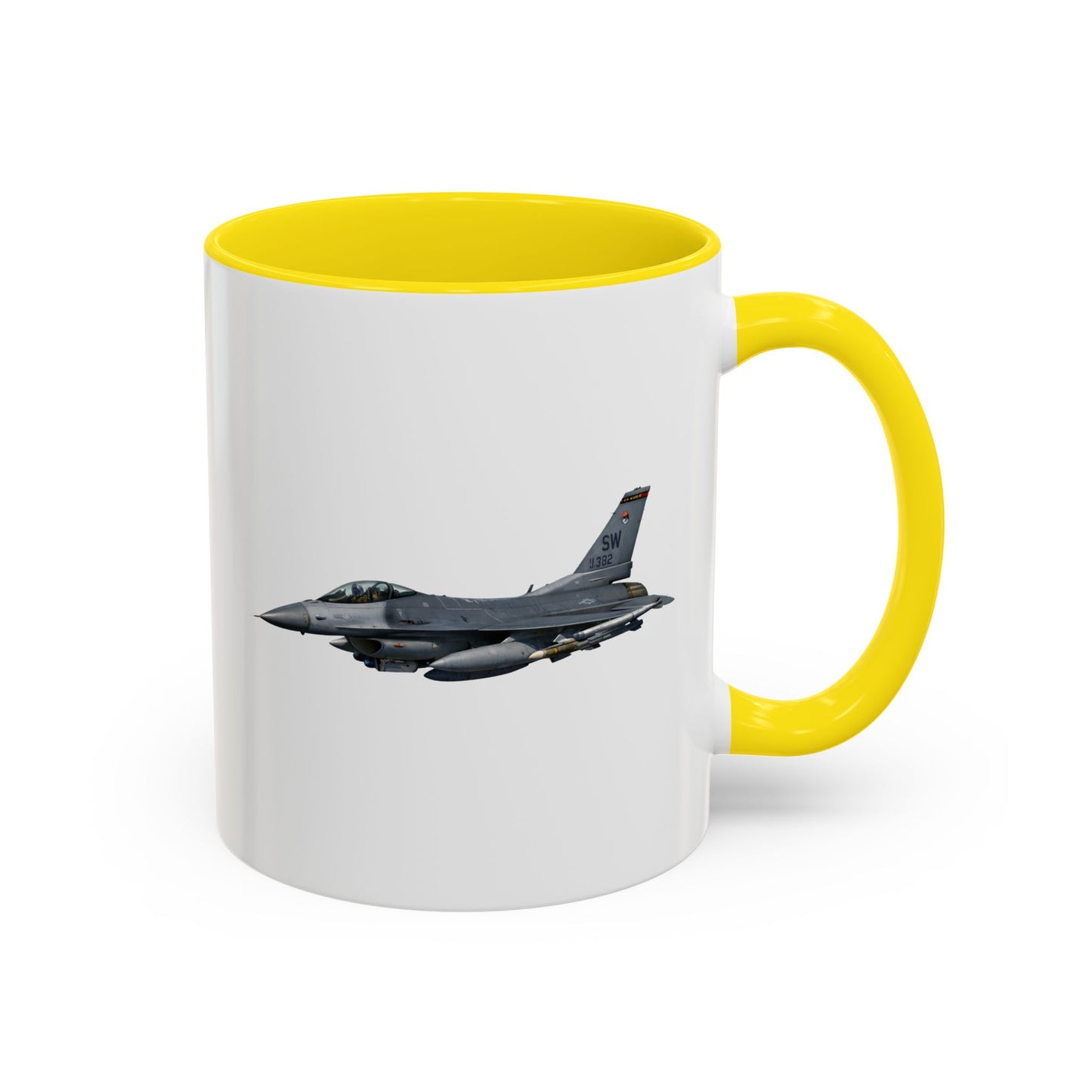 Accent Coffee Mug (11oz & 15oz) - USAF - F-16 Fighting Falcon wo txt X 300