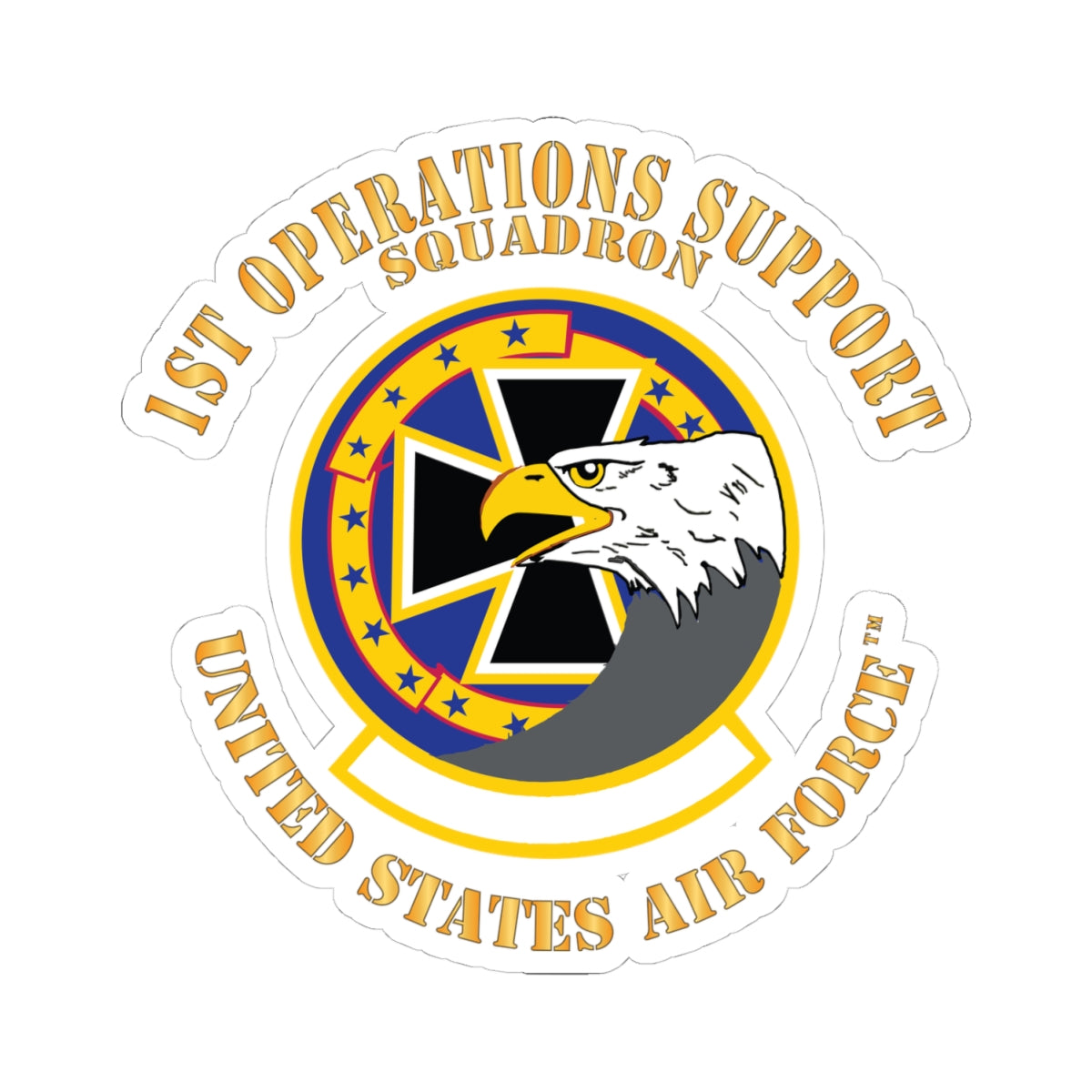 Kiss-Cut Stickers - USAF - 1st Operations Support Squadron