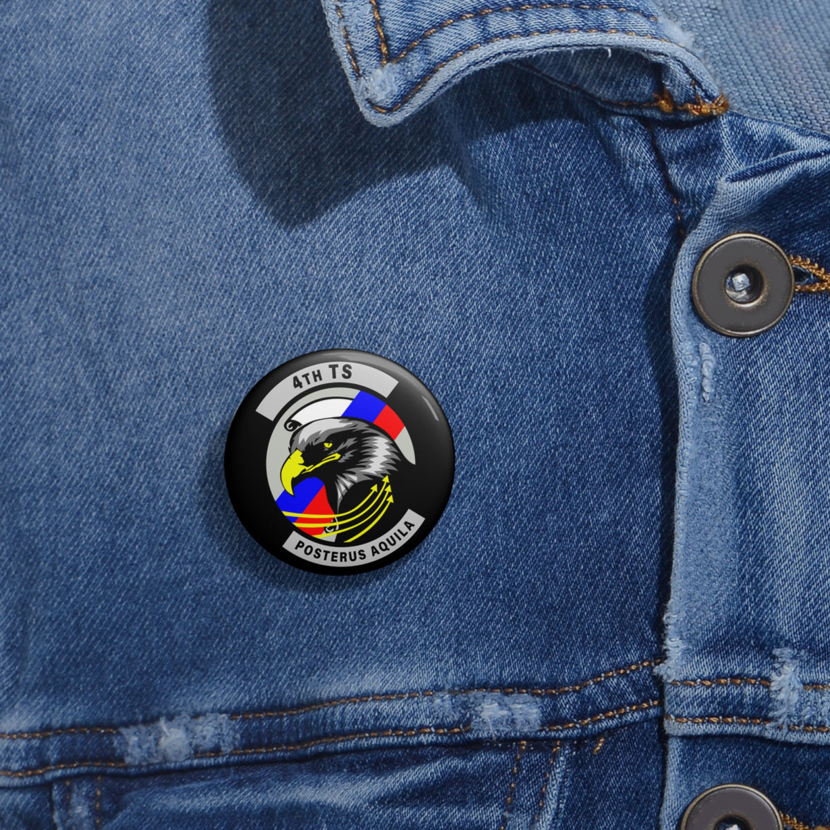 Custom Pin Button - USAF - 4th Training Squadron wo txt X 300