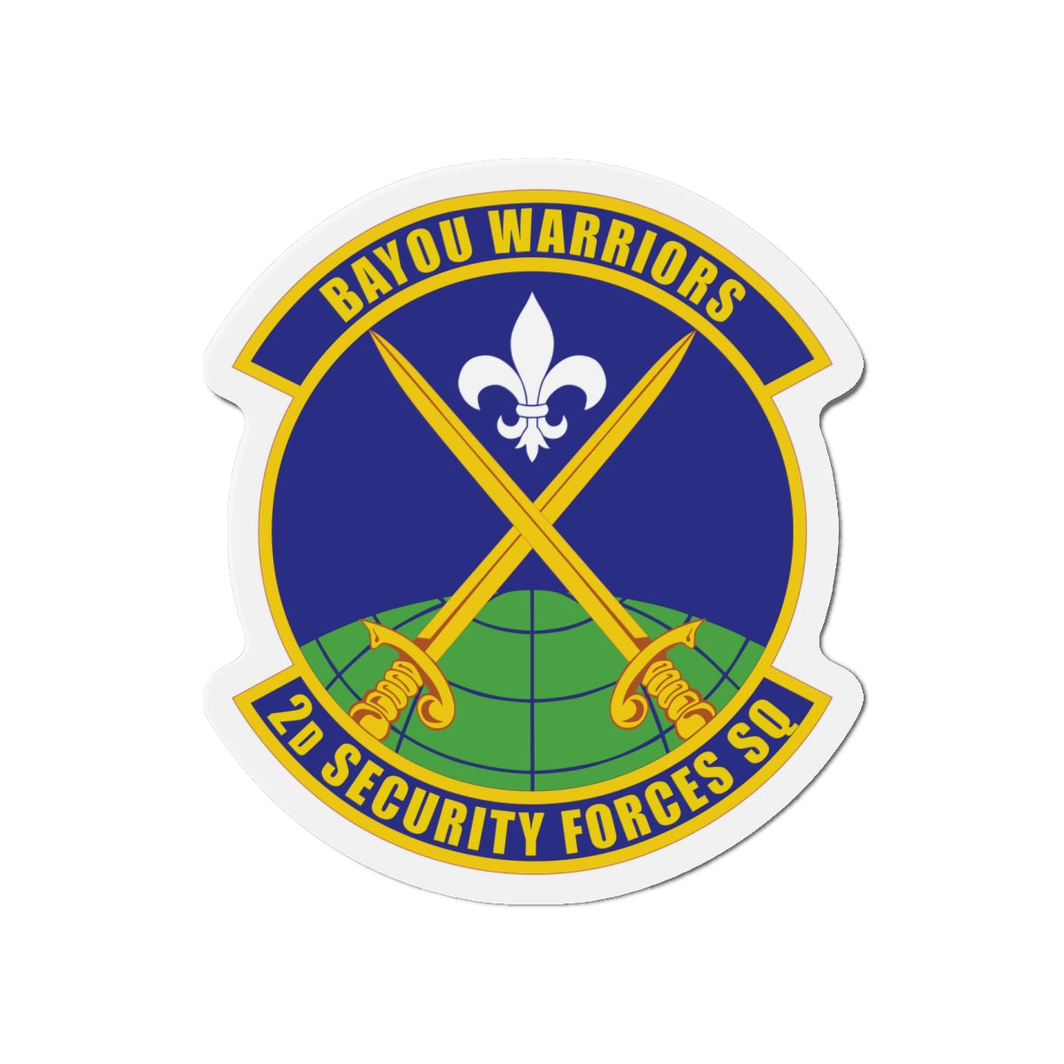 Die-Cut Magnet - USAF - 2nd Security Forces Squadron wo txt