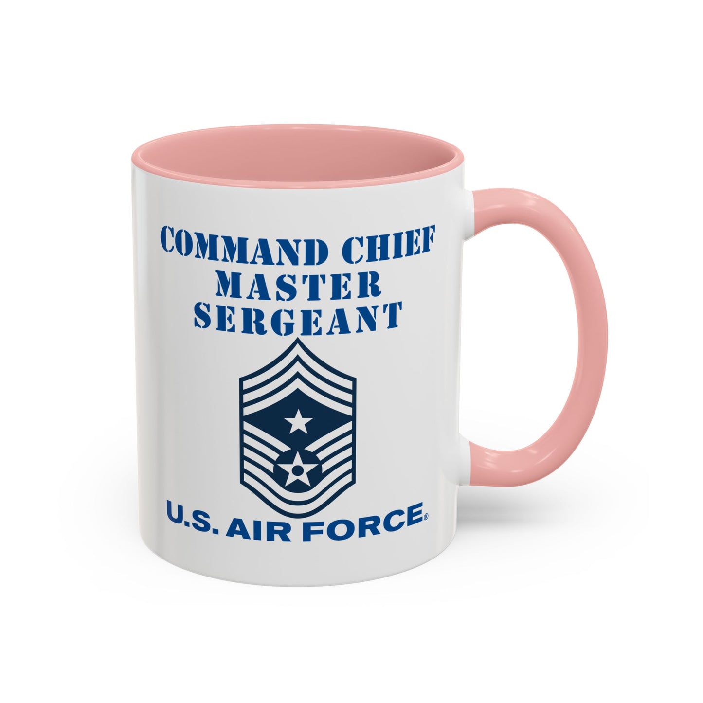 Accent Coffee Mug (11oz & 15oz) - USAF - Command Chief Master Sergeant (E9c) - 2020 - US Air Force w Text X 300