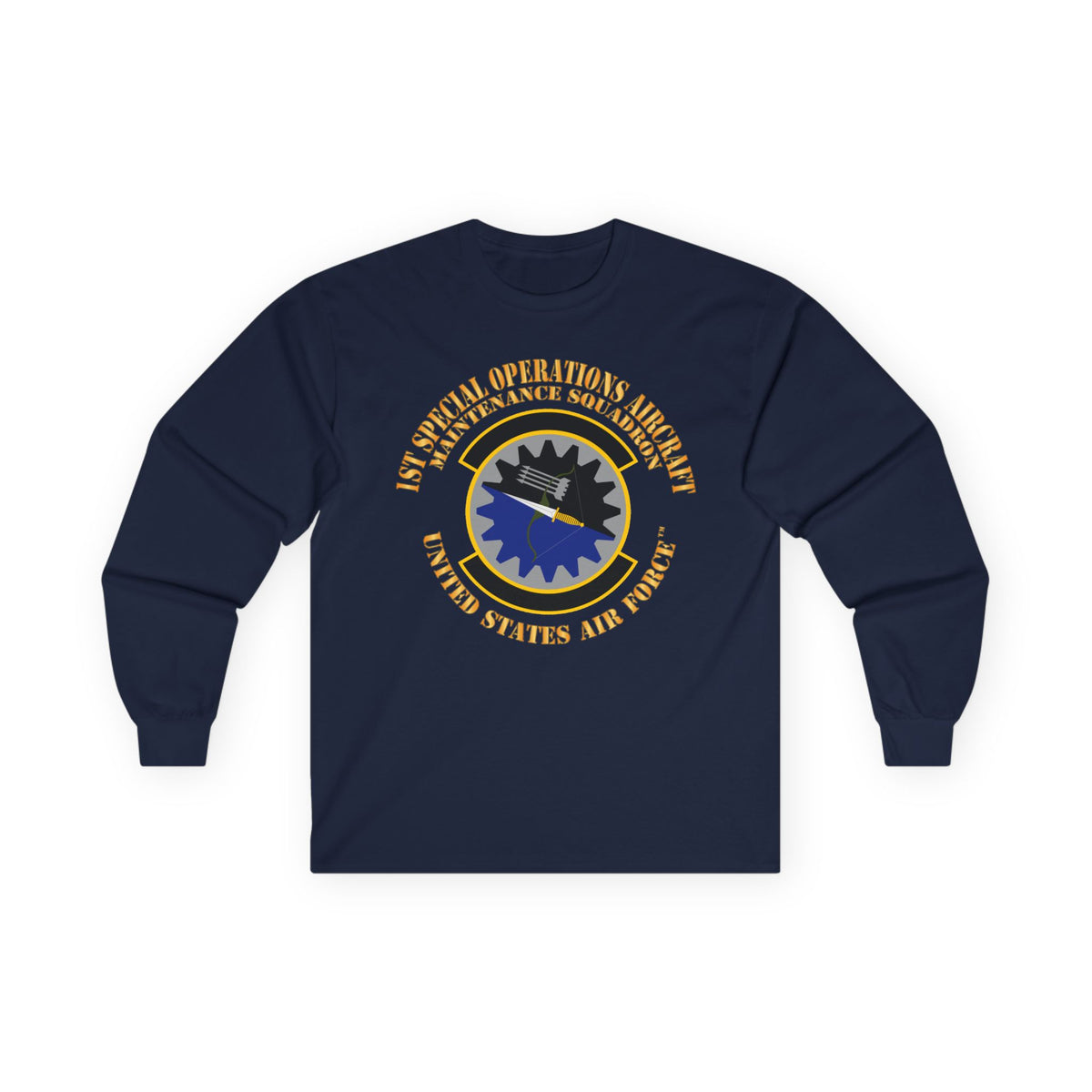 Unisex Ultra Cotton Long Sleeve Tee - USAF - 1st Special Operations Aircraft Maintenance Squadron X 300