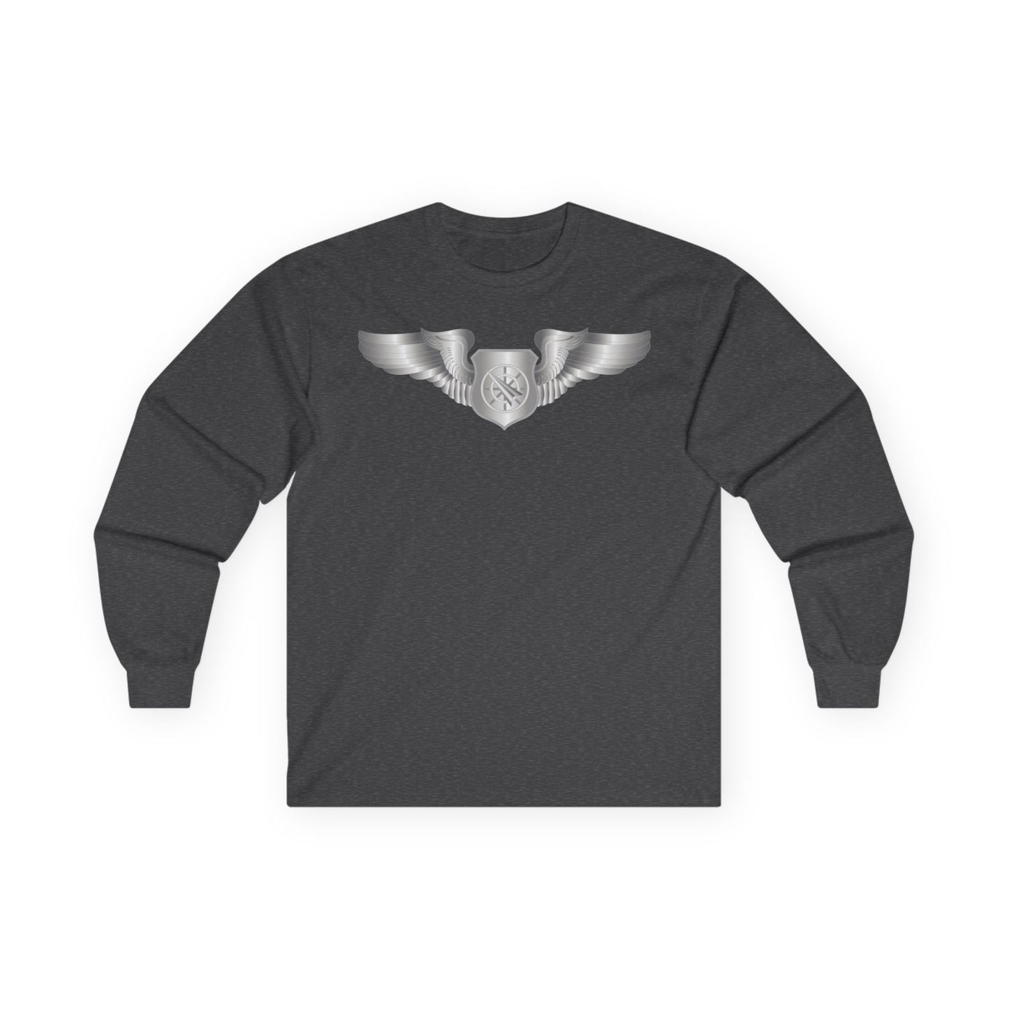 Unisex Ultra Cotton Long Sleeve Tee - USAF - Air Battle Manager - Basic Wings wo Txt