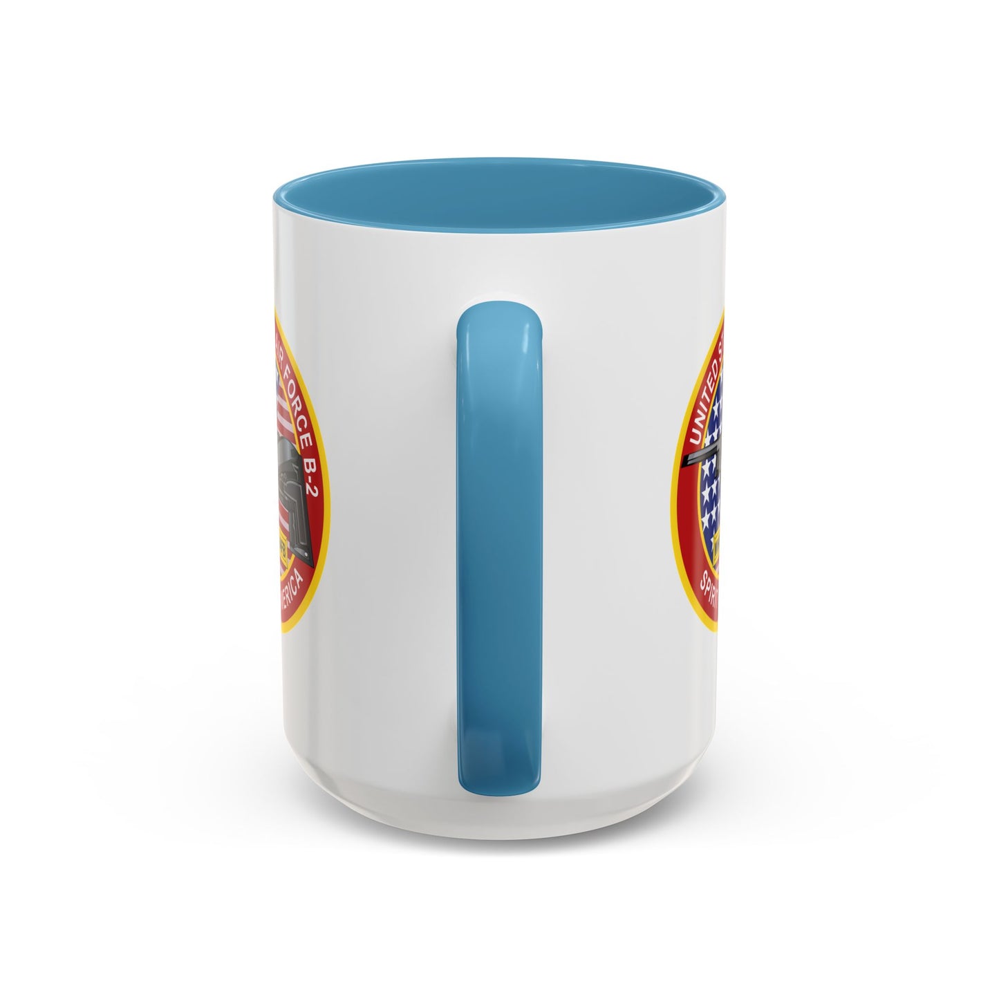Accent Coffee Mug (11oz & 15oz) - USAF - B2 - Spirit - Stealth Bomber wo Txt