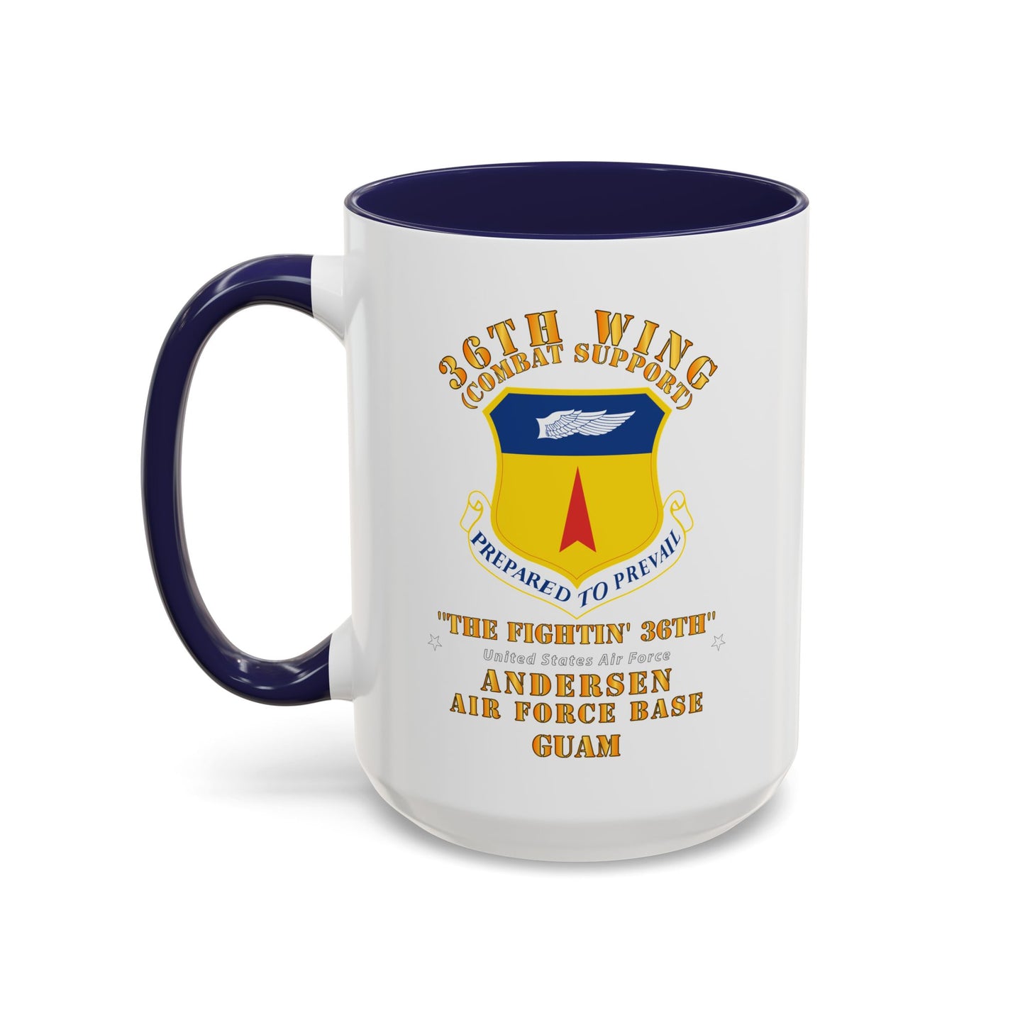 Accent Coffee Mug (11oz & 15oz) - USAF - 36th Wing - Anderson AFB - Guam