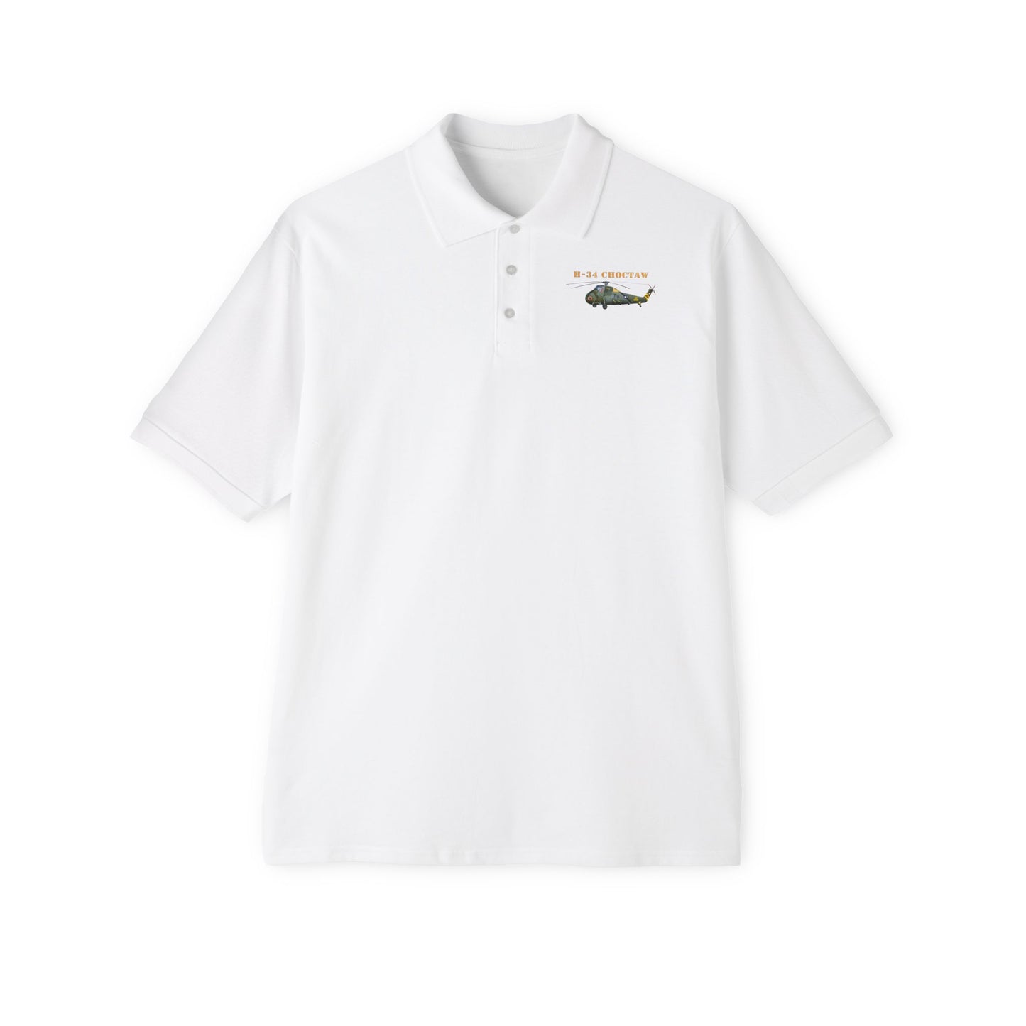 Men's Piqué Polo - H-34 Choctaw with Txt X 300