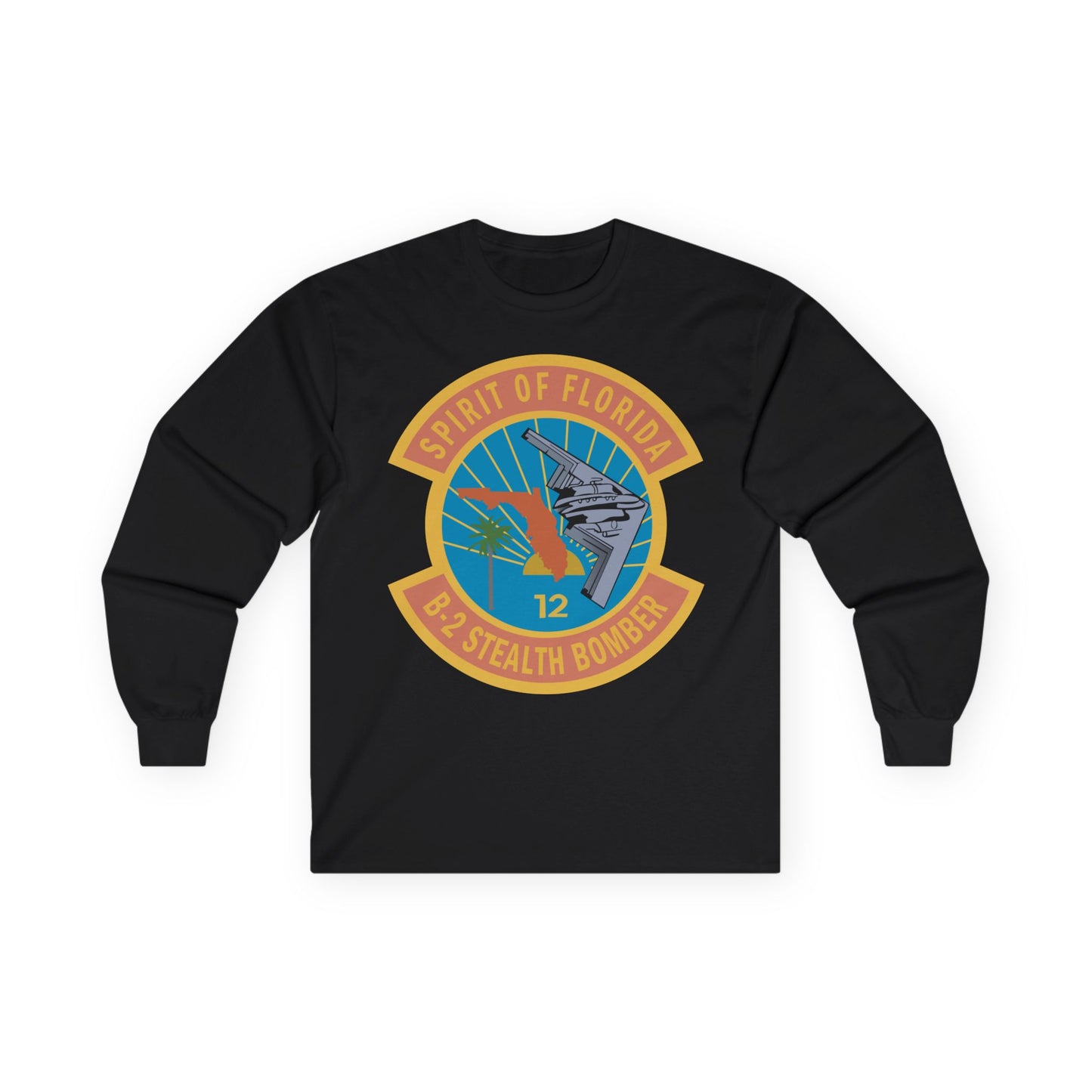 Unisex Ultra Cotton Long Sleeve Tee - USAF - B2 - Spirit of Florida - Stealth Bomber wo txt X 300