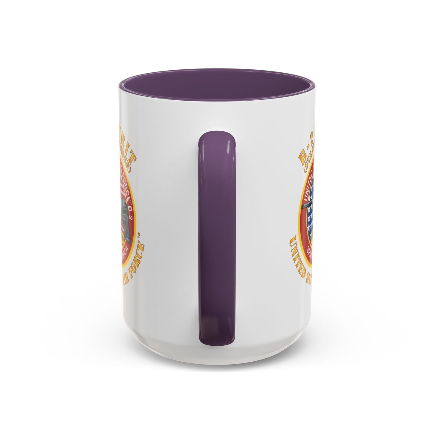 Accent Coffee Mug (11oz & 15oz) - USAF - B2 - Spirit - Stealth Bomber X 300