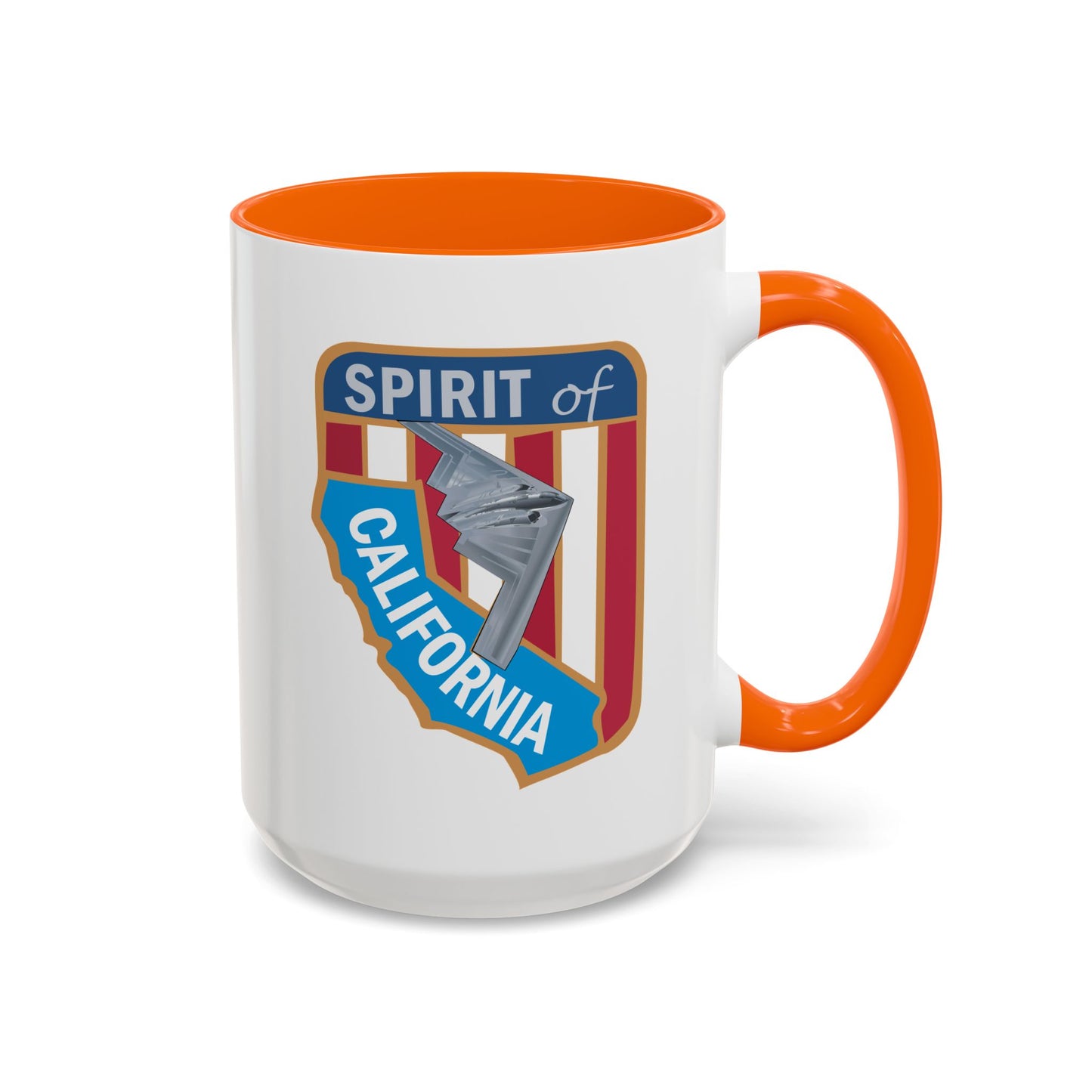 Accent Coffee Mug (11oz & 15oz) - USAF - B2 - Spirit of California - Stealth Bomber wo txt X 300