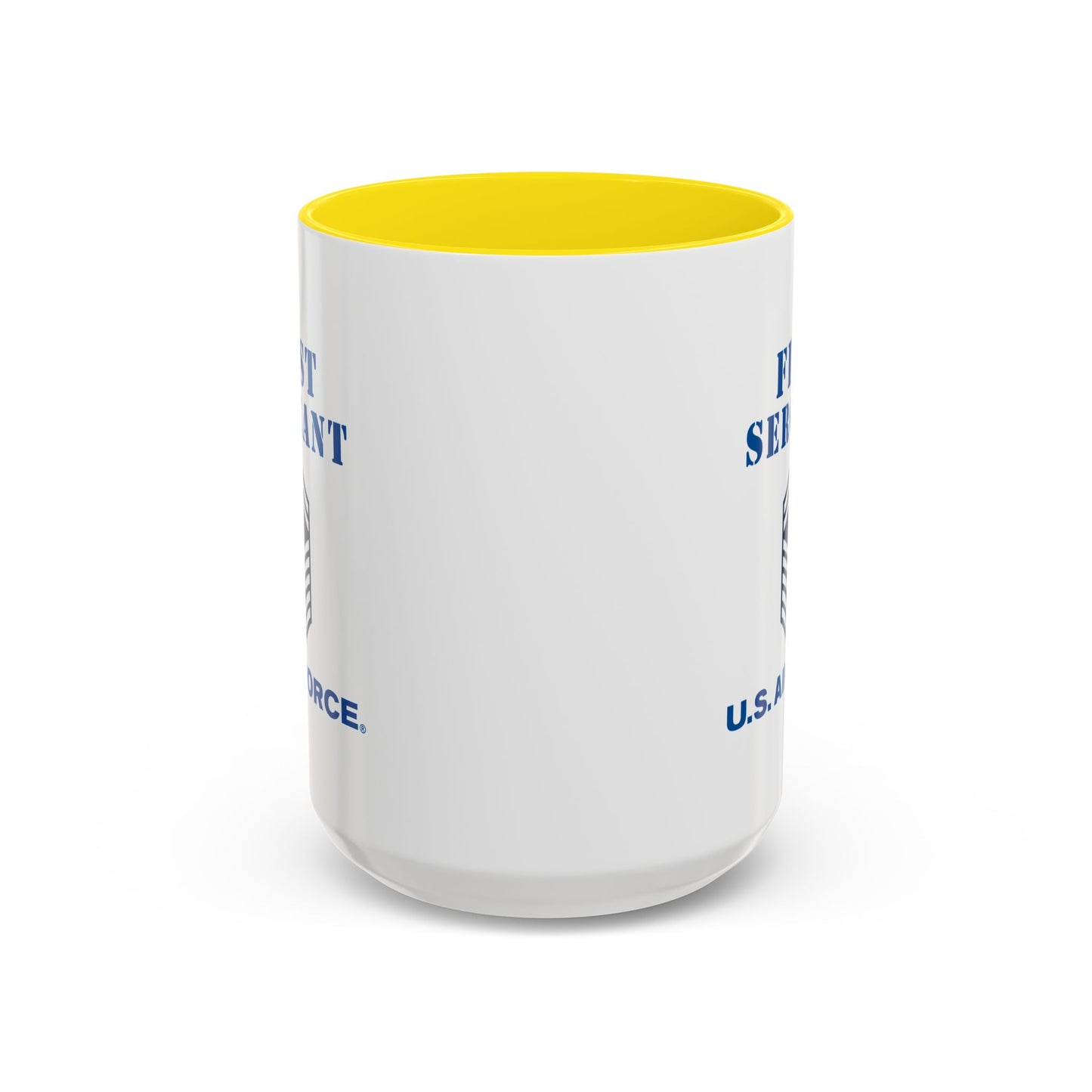 Accent Coffee Mug (11oz & 15oz) - USAF - First Sergeant (E8b) - 2020 - US Air Force w Text X 300