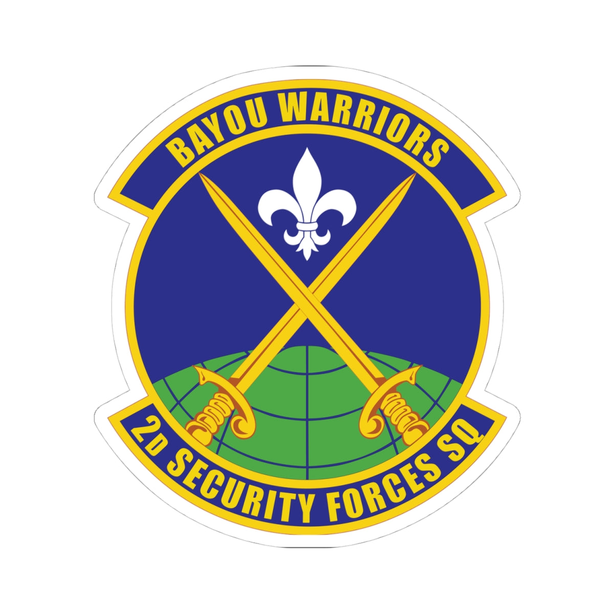 Kiss-Cut Stickers - USAF - 2nd Security Forces Squadron wo txt