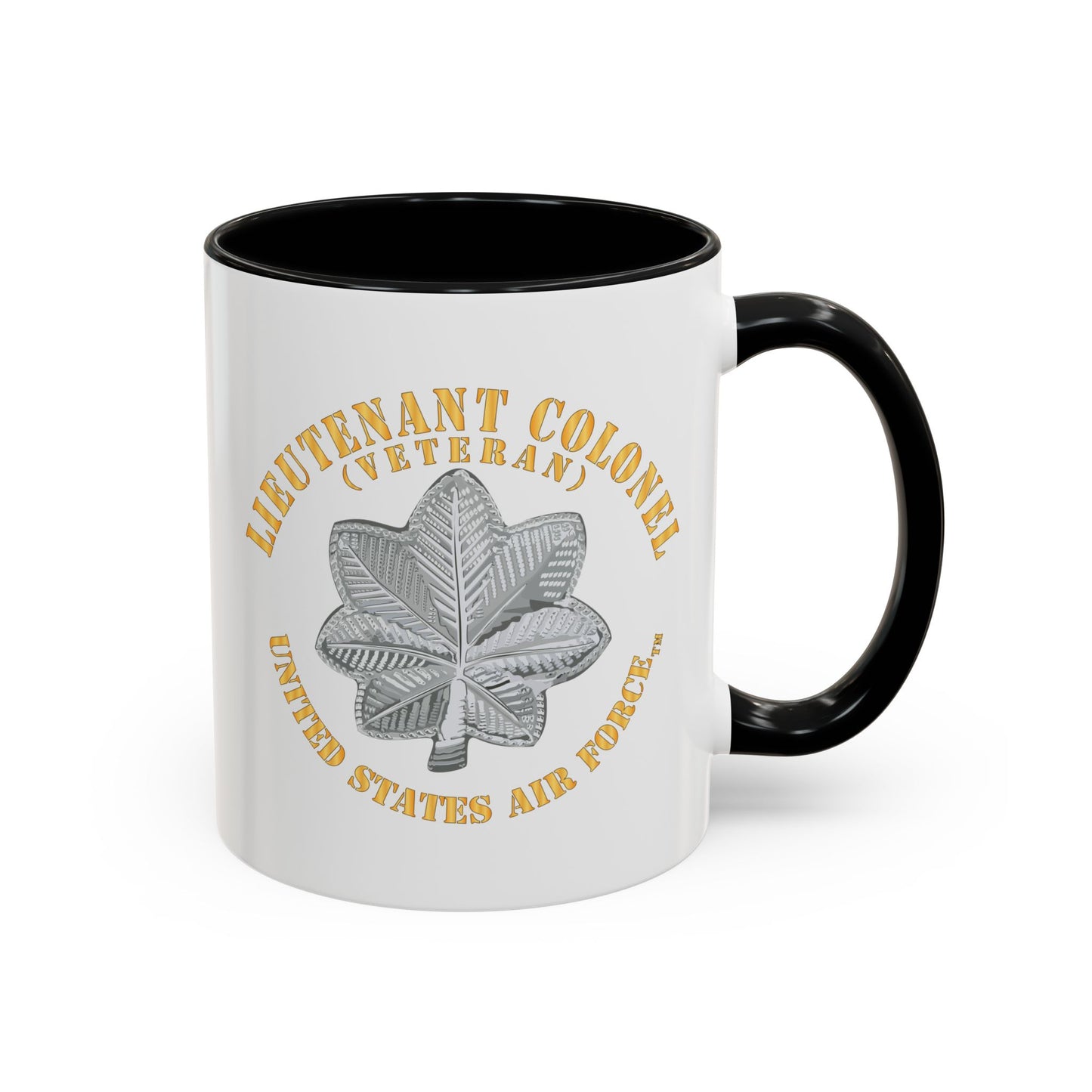 Accent Coffee Mug (11oz & 15oz) - USAF - Lieutenant Colonel - LTC - Veteran - TM X 300