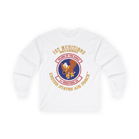Unisex Ultra Cotton Long Sleeve Tee - USAF - 1st Munitions Squadron (ACC)