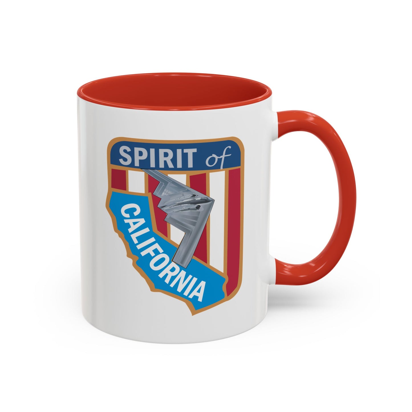 Accent Coffee Mug (11oz & 15oz) - USAF - B2 - Spirit of California - Stealth Bomber wo txt X 300