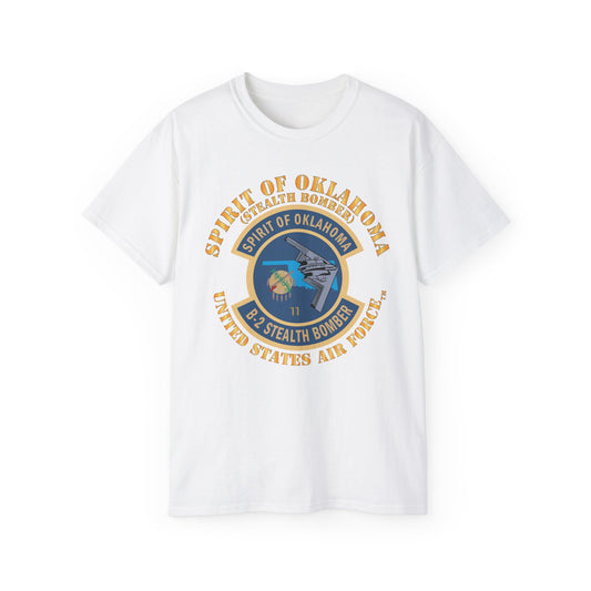 Unisex Ultra Cotton Tee - USAF - B2 - Spirit of Oklahoma - Stealth Bomber X 300