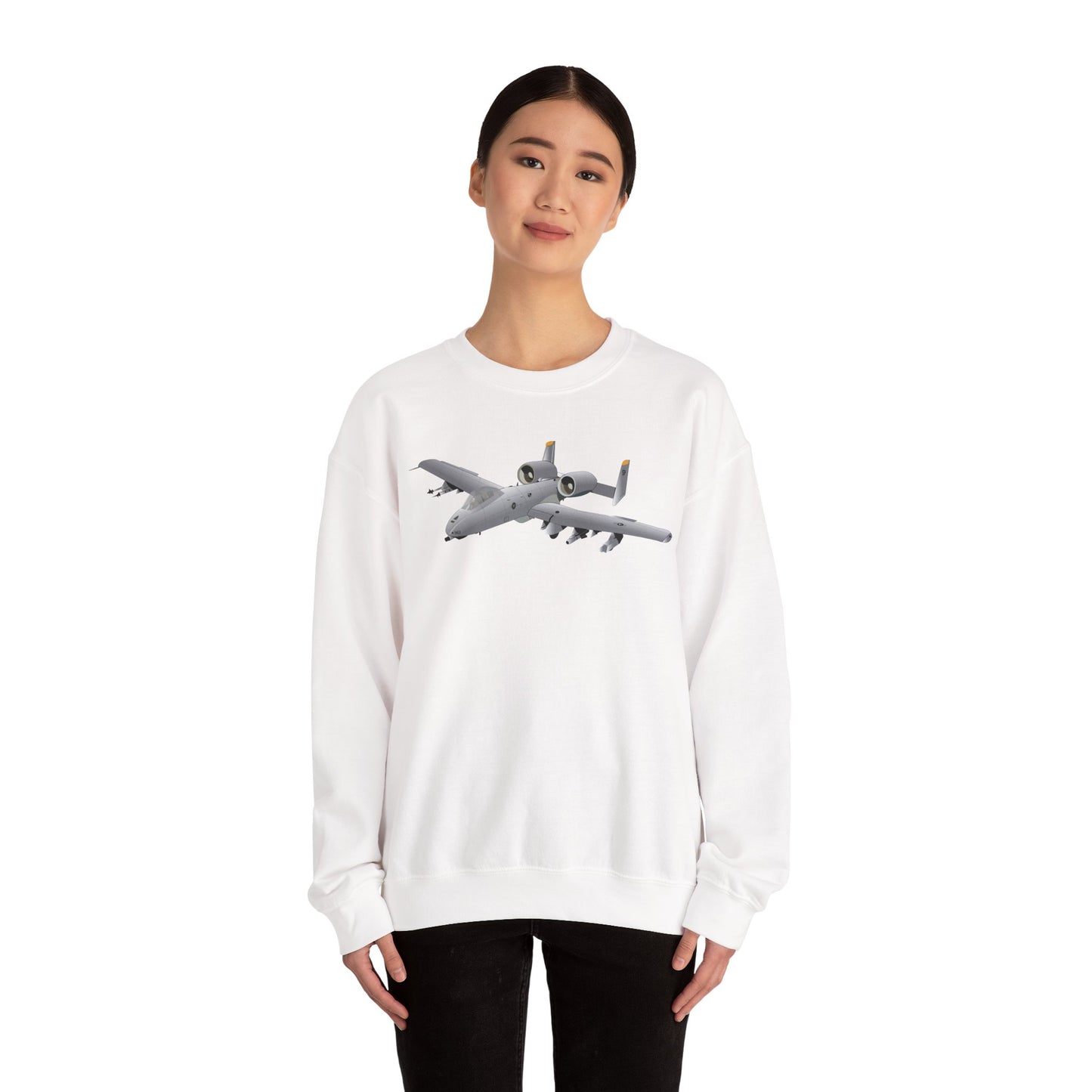 Crewneck Sweatshirt - Aircraft - A10 - Front - Top - Oblique X 300