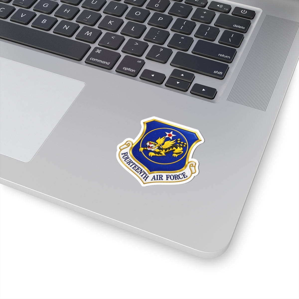 Kiss-Cut Stickers - USAF - 14th Air Force - Flying Tigers wo txt - 3D - Enhanced
