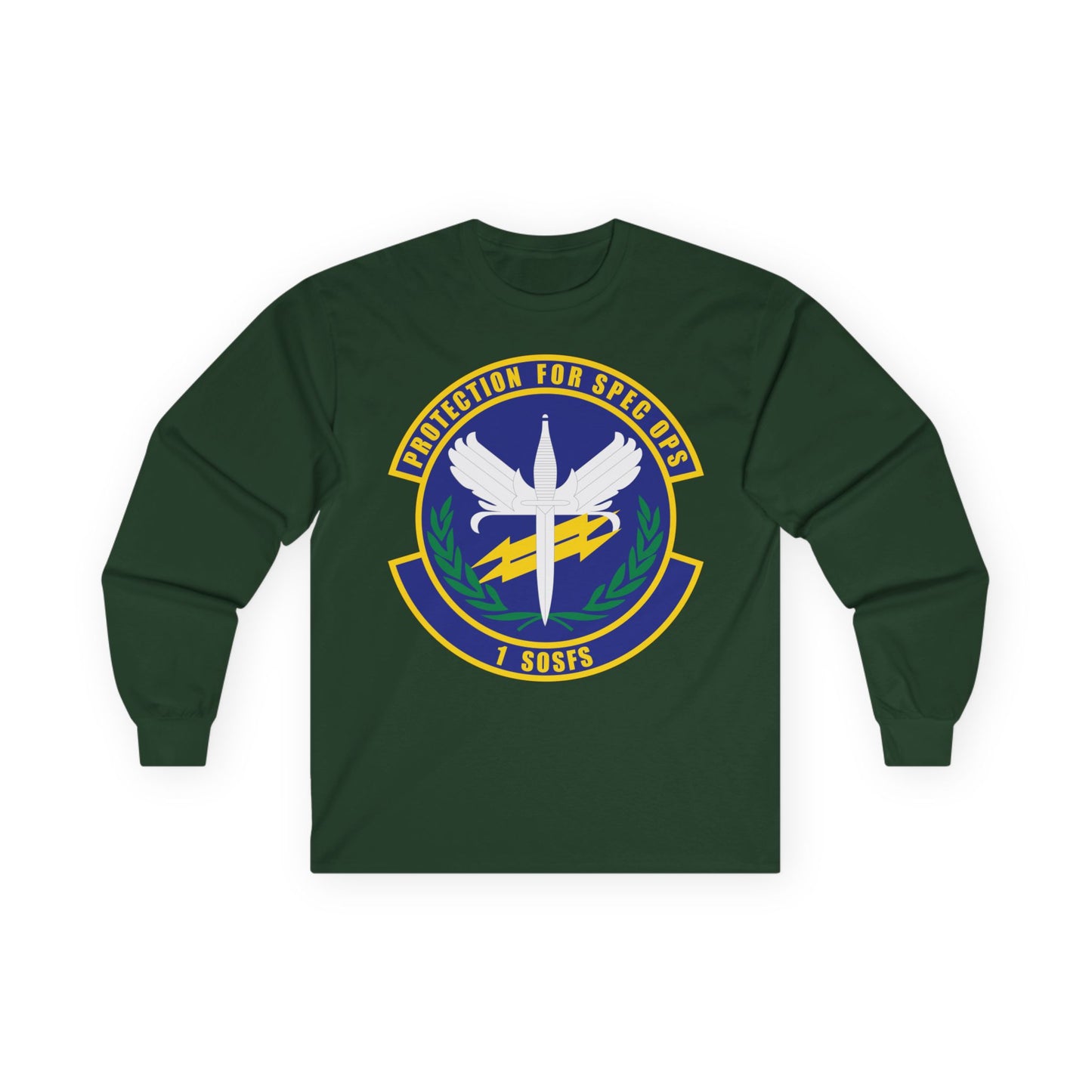Unisex Ultra Cotton Long Sleeve Tee - USAF - 1st Special Operations Security Forces Squadron wo txt