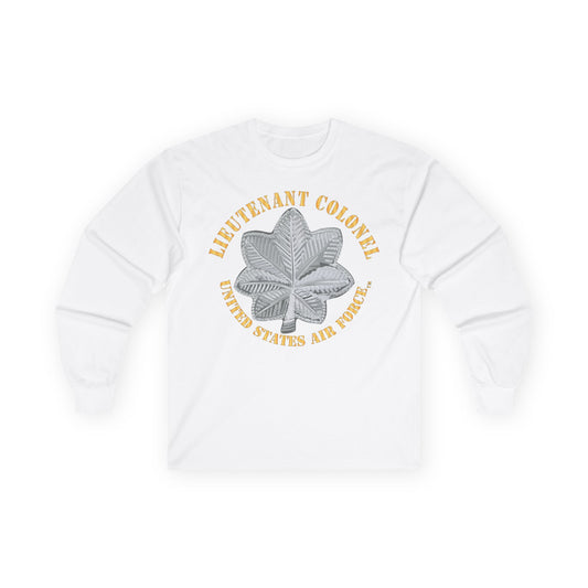 Unisex Ultra Cotton Long Sleeve Tee - USAF - Lieutenant Colonel - LTC - TM X 300