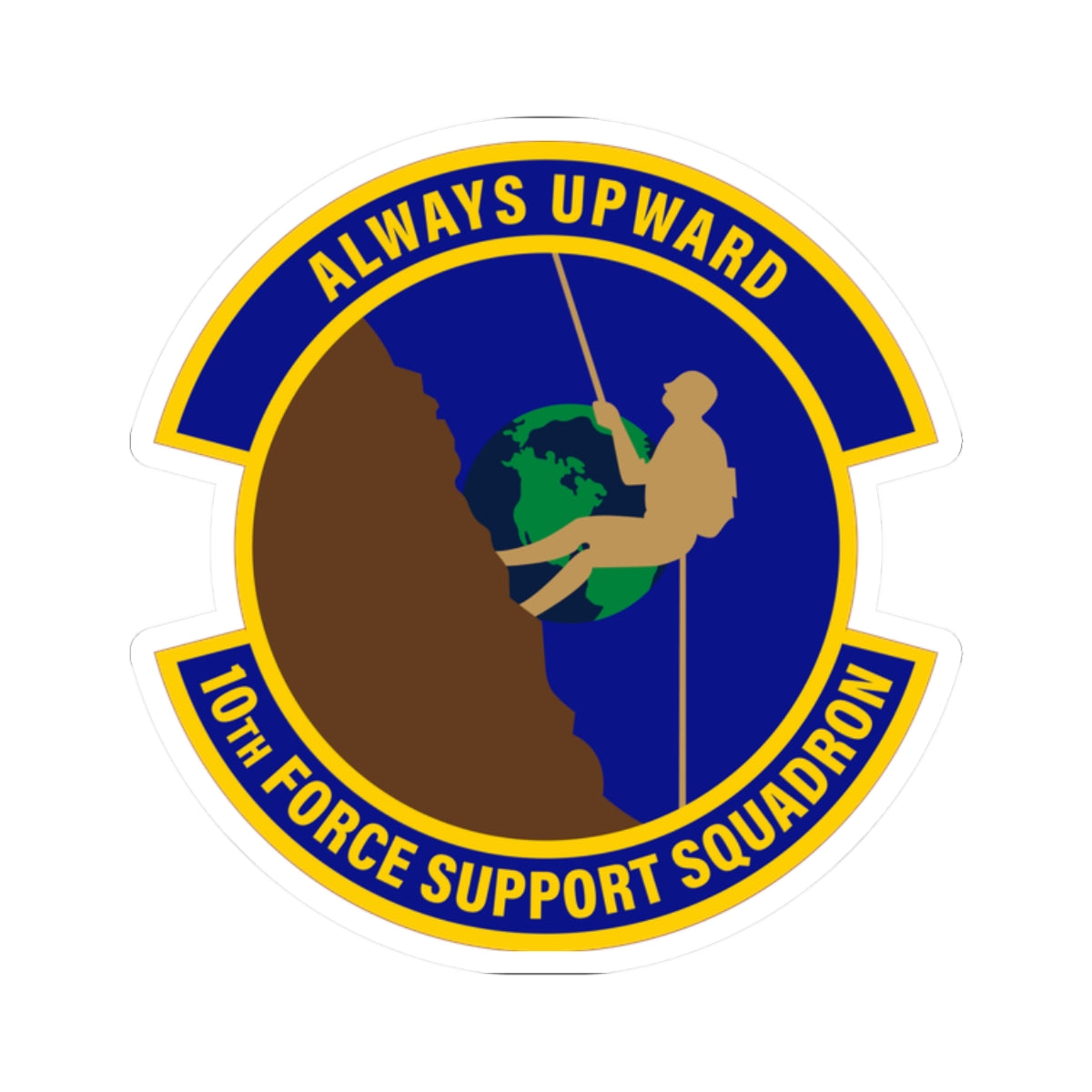 Kiss-Cut Stickers - USAF - 10th Force Support Squadron wo txt