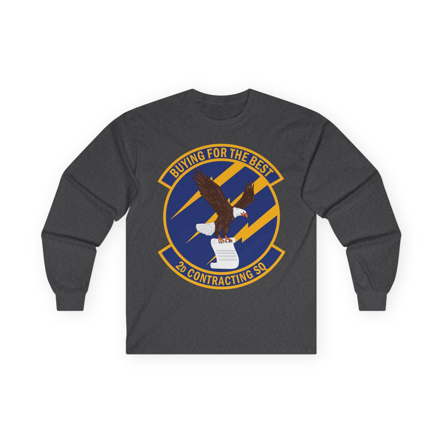 Unisex Ultra Cotton Long Sleeve Tee - USAF - 2d Contracting Squadron wo txt
