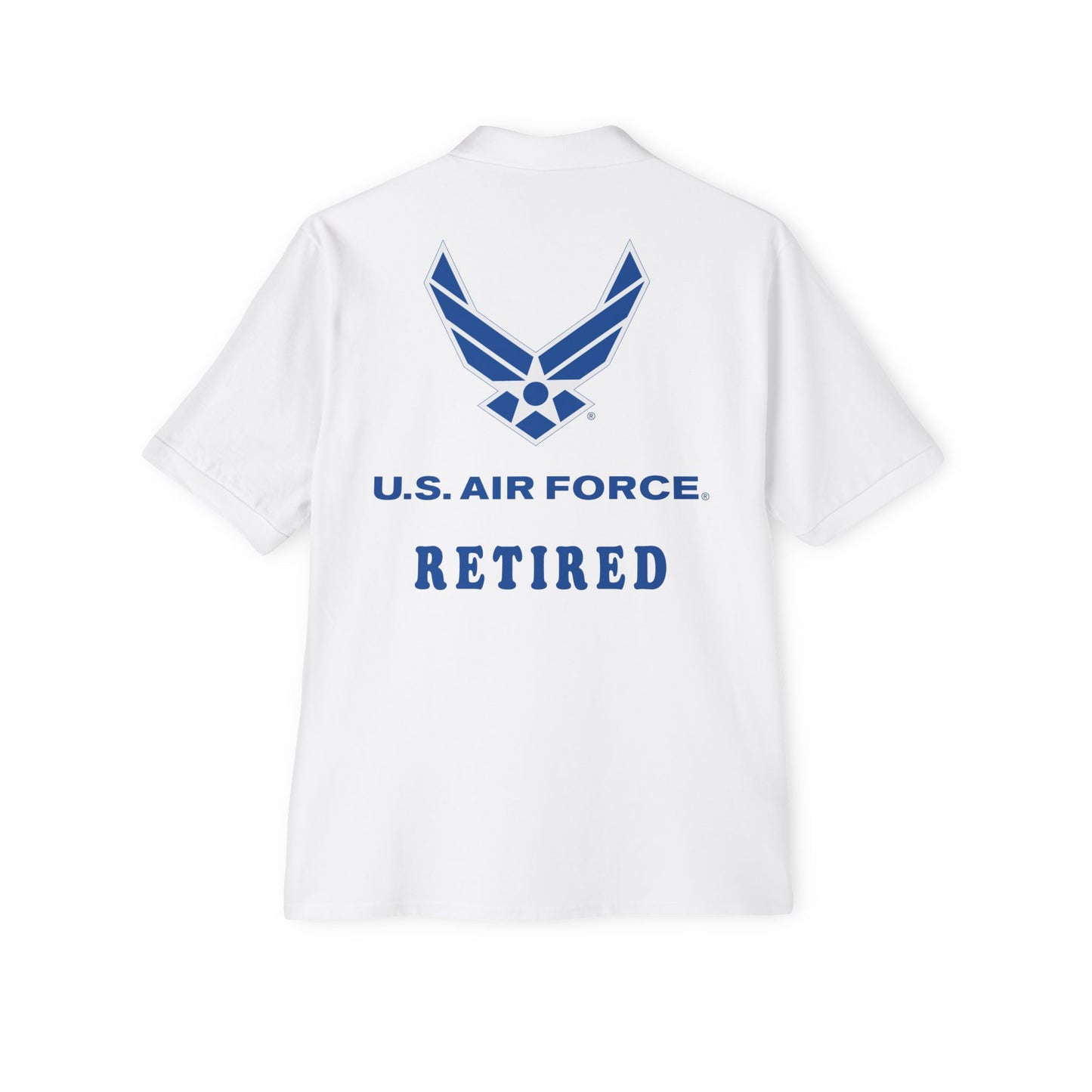 Men's Piqué Polo - USAF - Air Force - Retired X 300