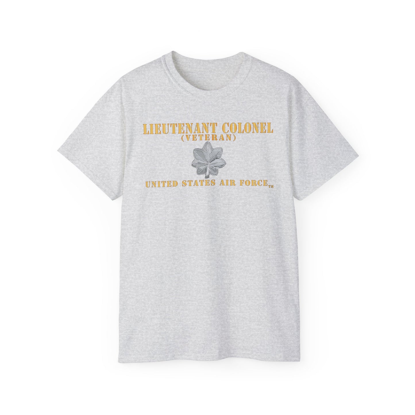 Unisex Ultra Cotton Tee - USAF - Lieutenant Colonel - LTC - Veteran - Flat - TM X 300