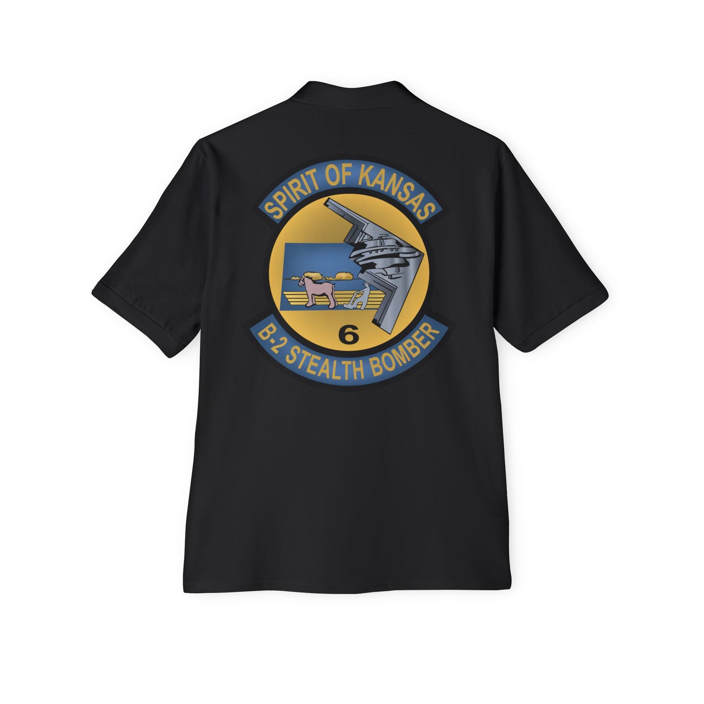 Men's Piqué Polo - USAF - B2 - Spirit of Kansas - Stealth Bomber wo txt X 300