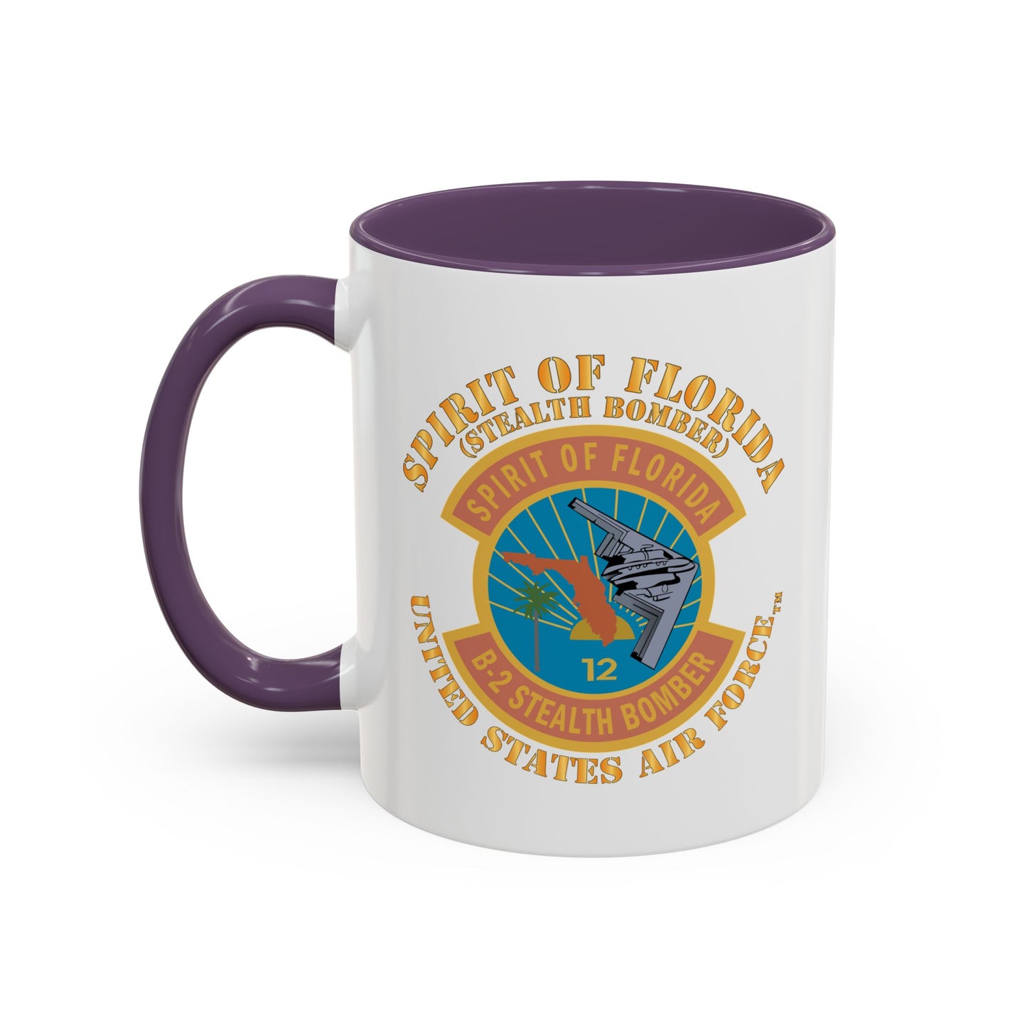 Accent Coffee Mug (11oz & 15oz) - USAF - B2 - Spirit of Florida - Stealth Bomber X 300