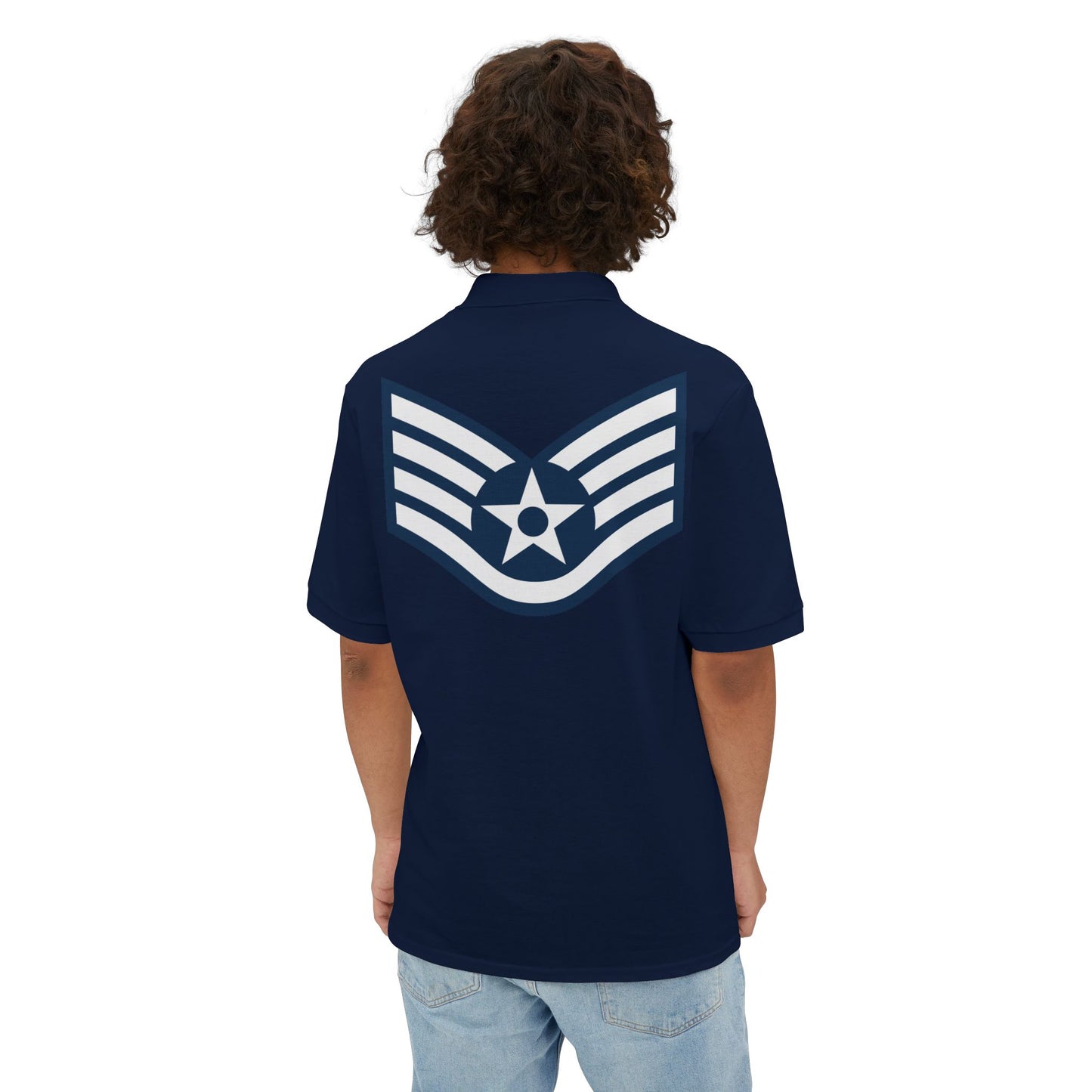 Men's Piqué Polo - USAF - Staff Sergeant (E5) - 2020
