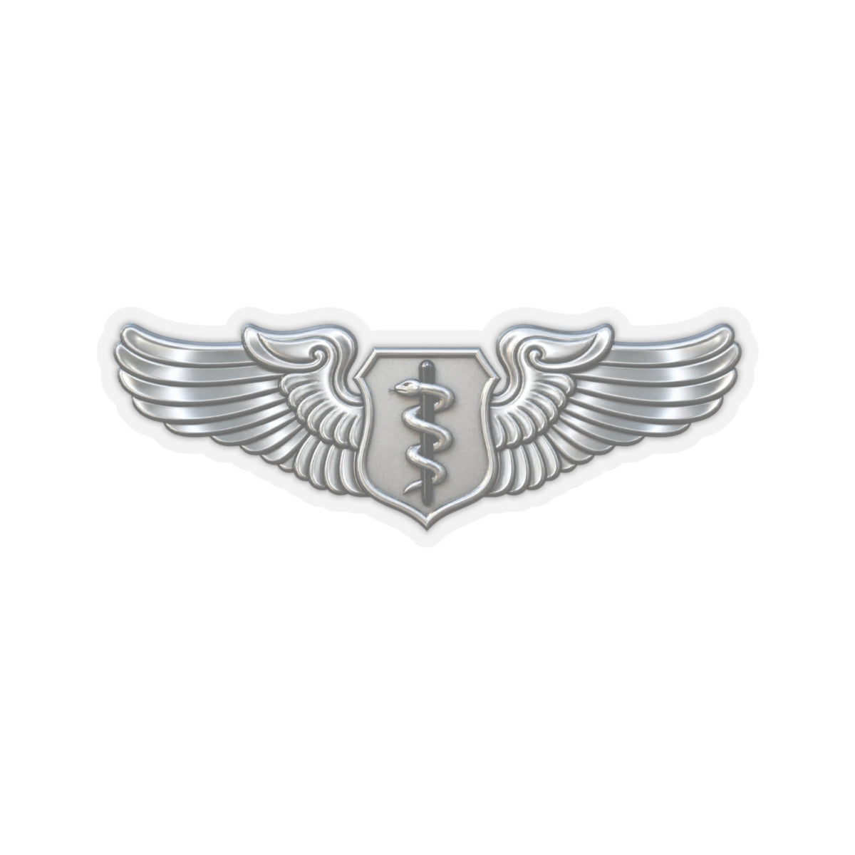 Kiss-Cut Stickers - USAF - Flight Surgeon Badge wo txt - 3D - Enhanced
