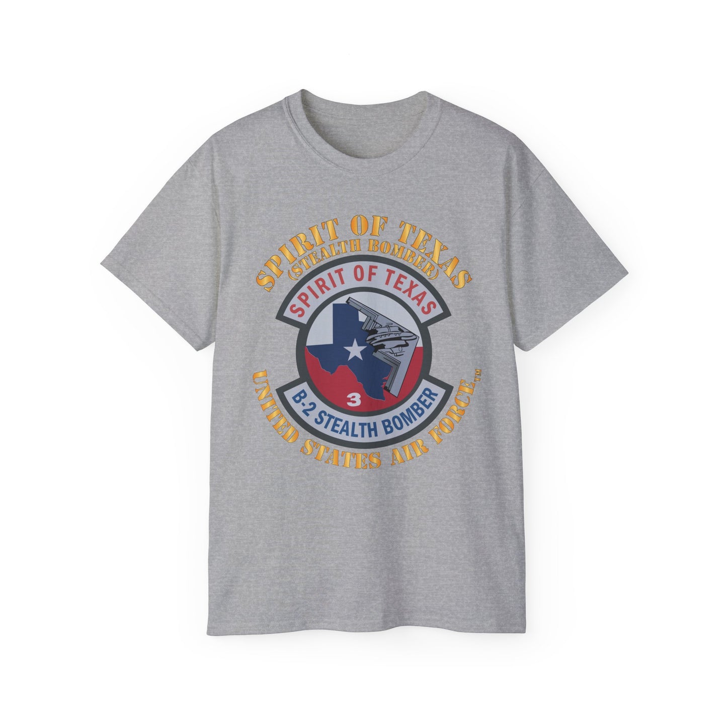 Unisex Ultra Cotton Tee - USAF - B2 - Spirit of Texas - Stealth Bomber X 300