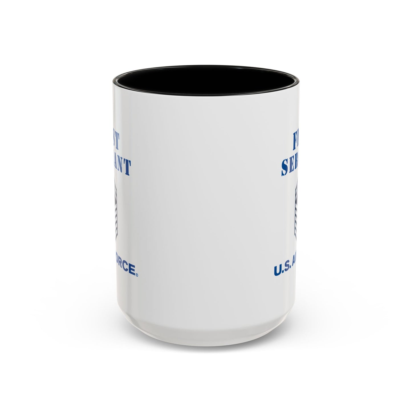 Accent Coffee Mug (11oz & 15oz) - USAF - First Sergeant (E8b) - 2020 - US Air Force w Text X 300