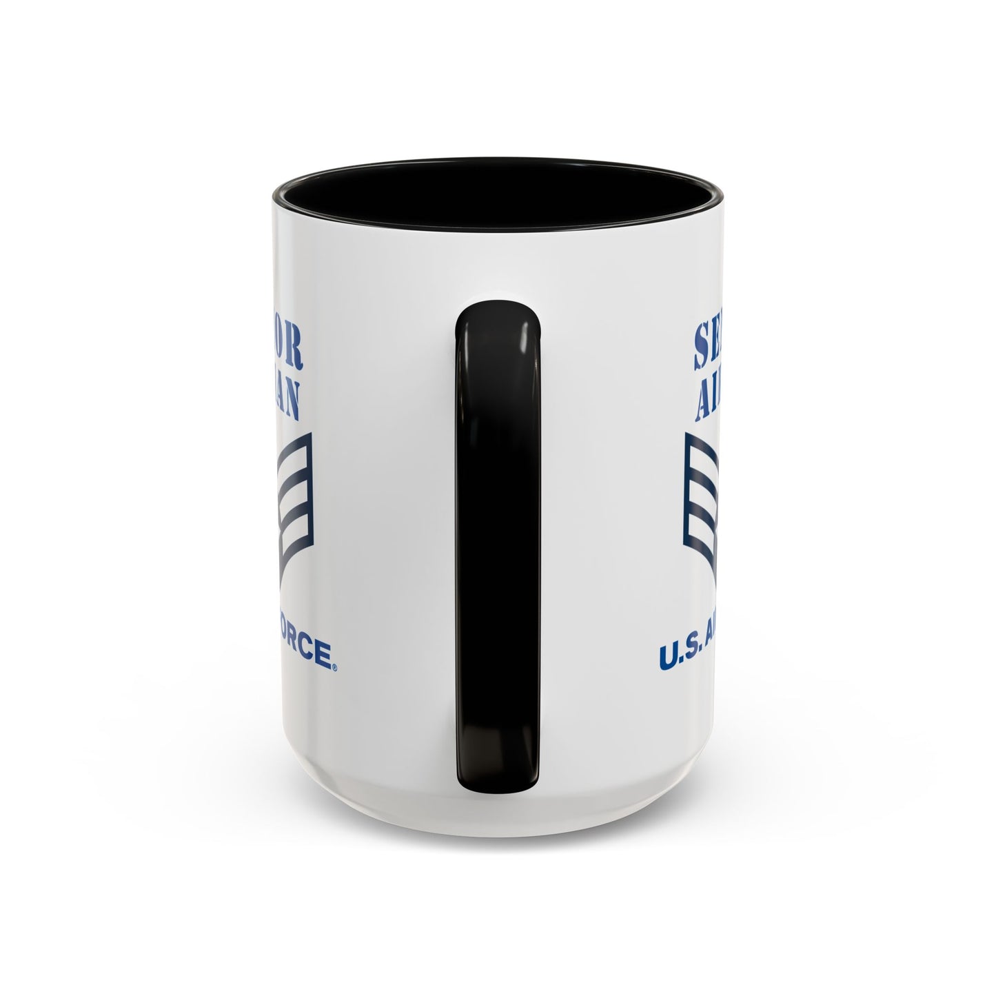Accent Coffee Mug (11oz & 15oz) - USAF - Senior Airman (E4) - 2020 - US Air Force w Text X 300